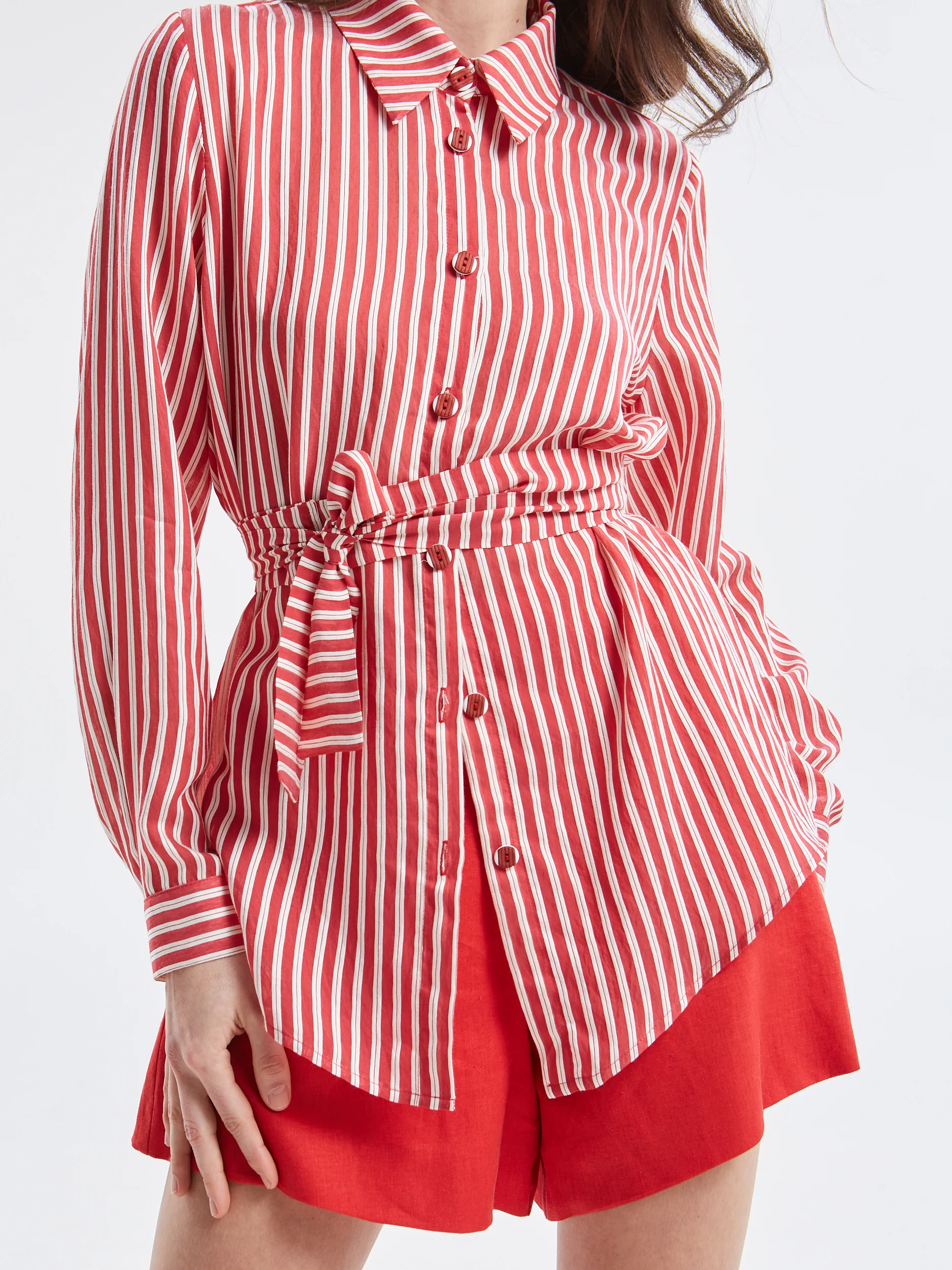 Liora striped red shirt - Image 2