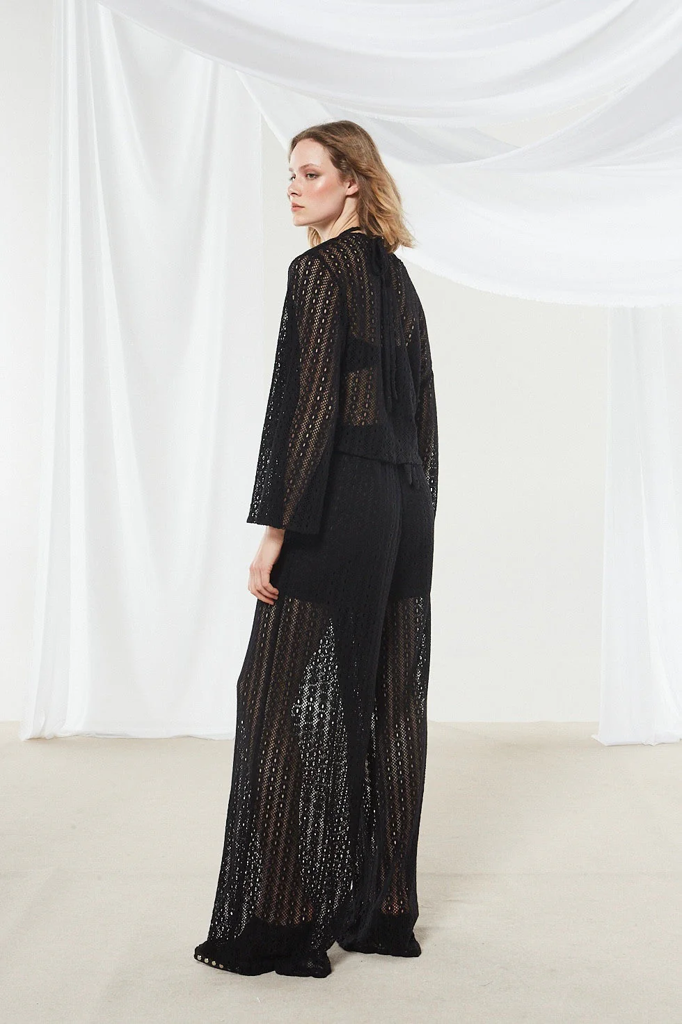 Lotus knitted black pants - Image 3