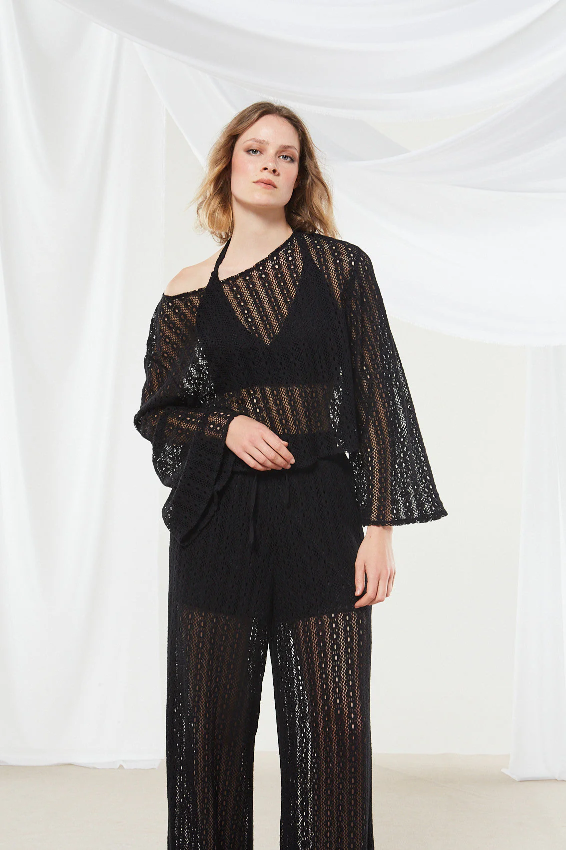 Lotus knitted black pants - Image 4