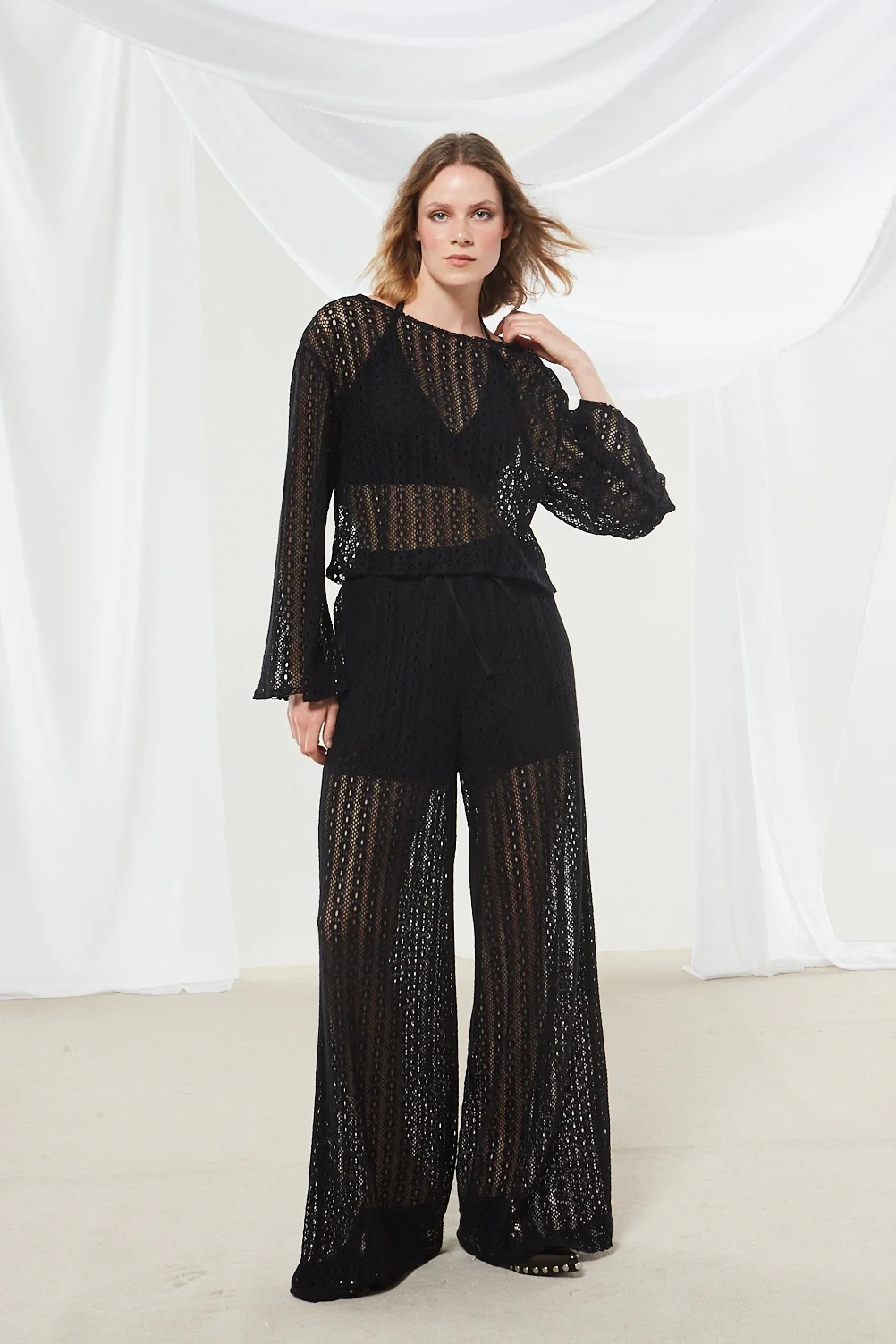Lotus knitted black pants - Image 7