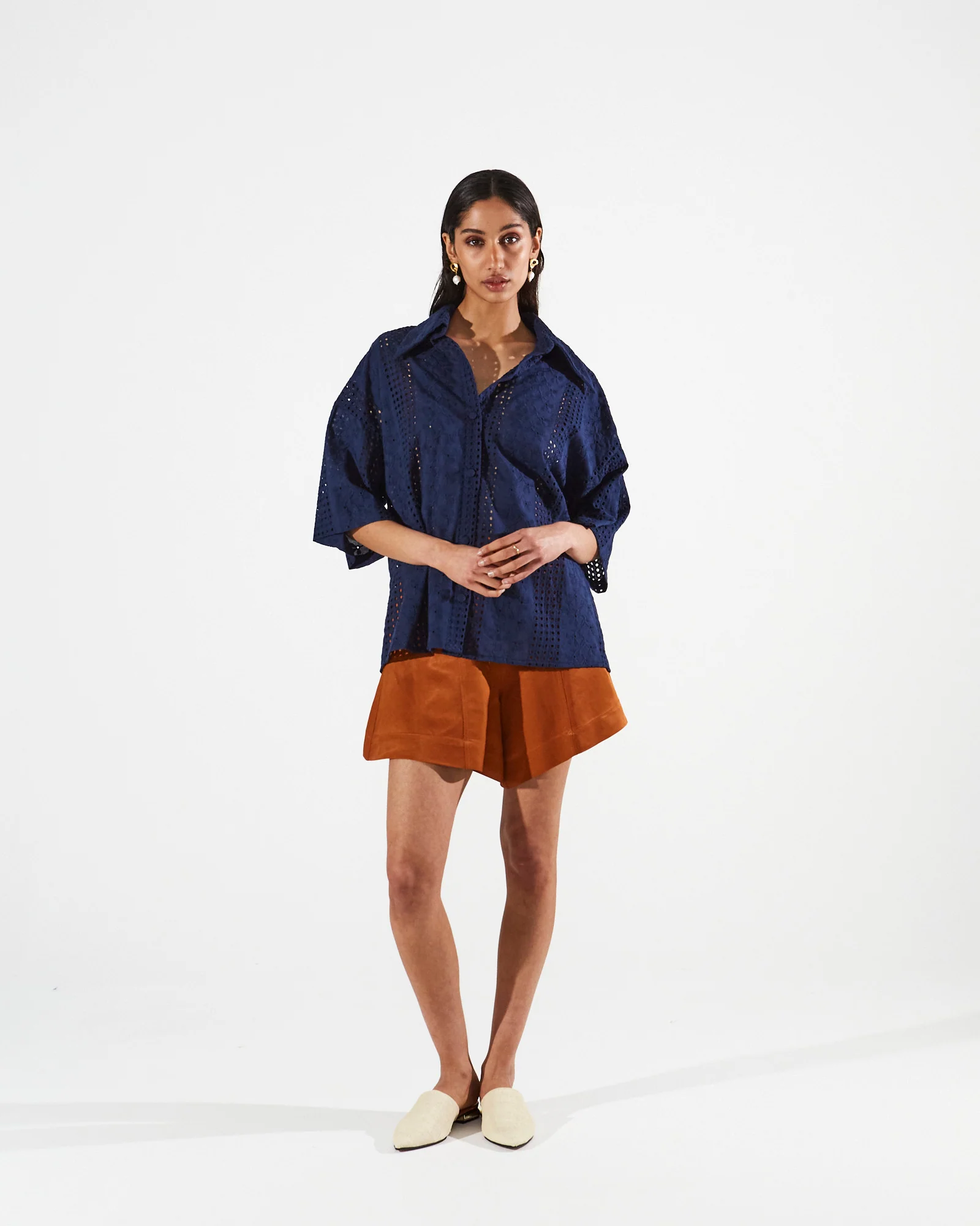 Luisa honey brown shorts - Image 3