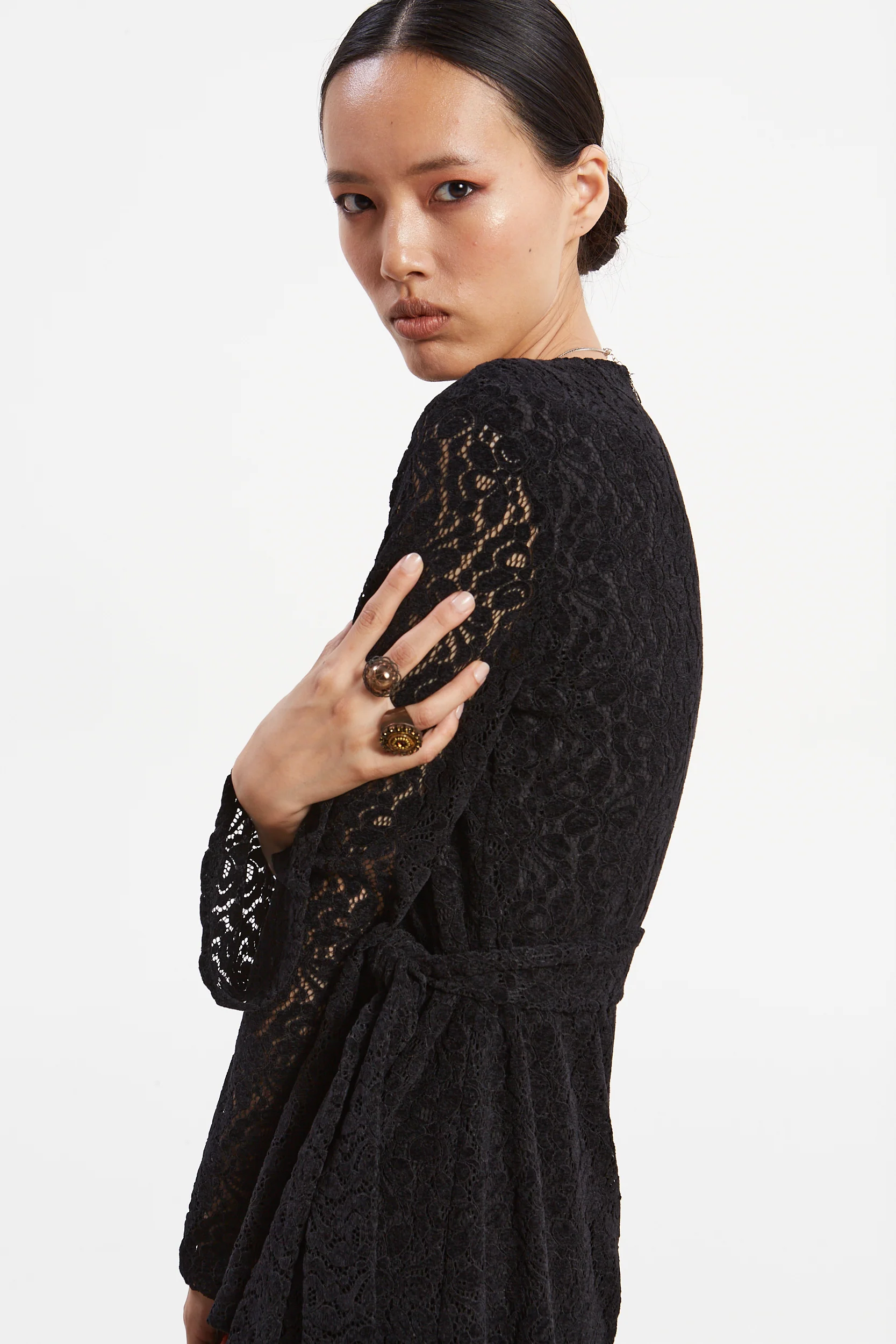 Luna black lace dress - Image 5
