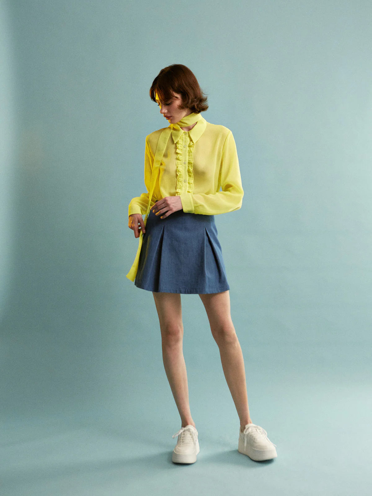 Mabel denim mini skirt - Image 3
