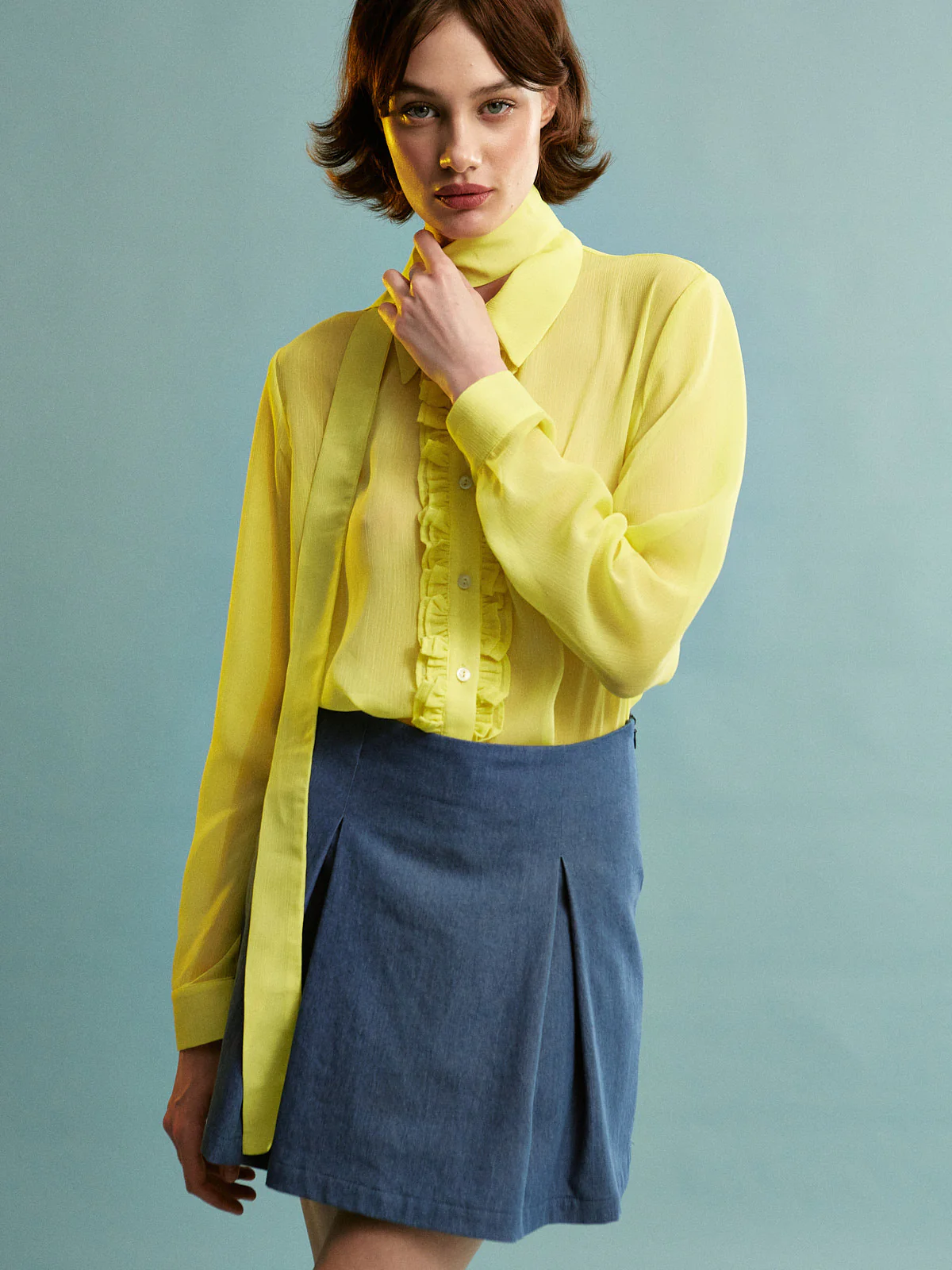 Mabel denim mini skirt - Image 4