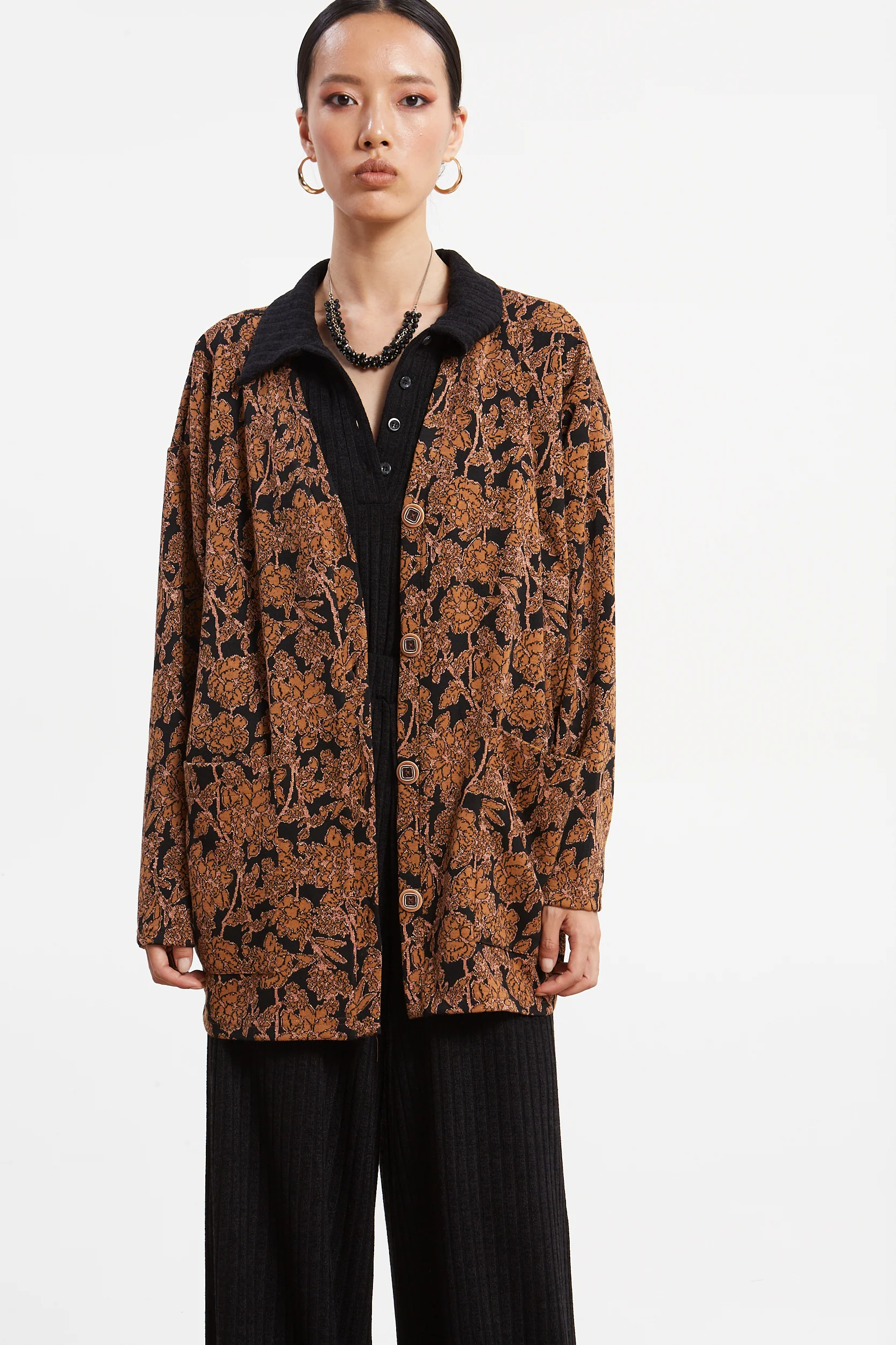 Maeve floral brown cardigan - Image 2