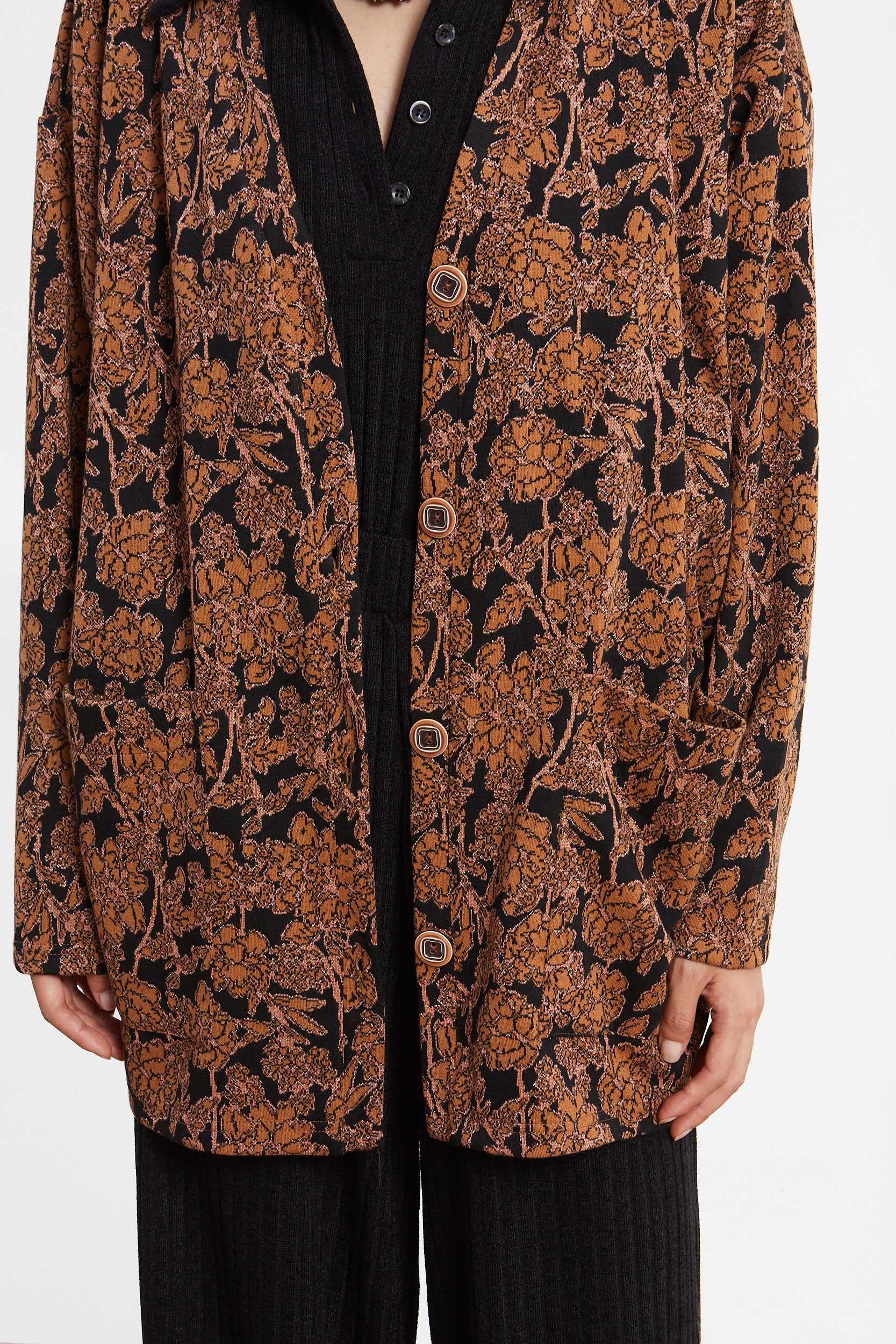 Maeve floral brown cardigan - Image 3