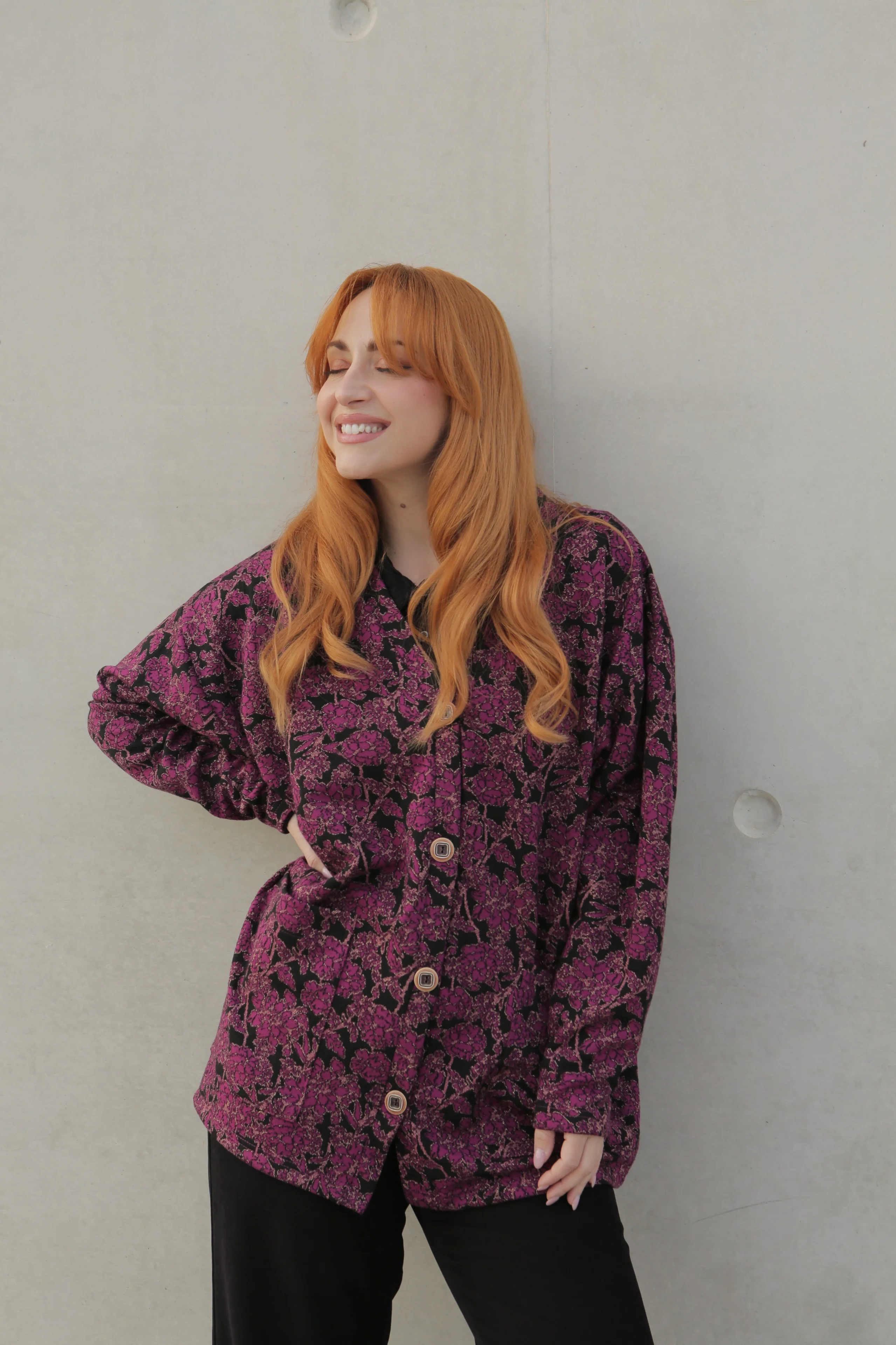Maeve floral purple cardigan - Image 2