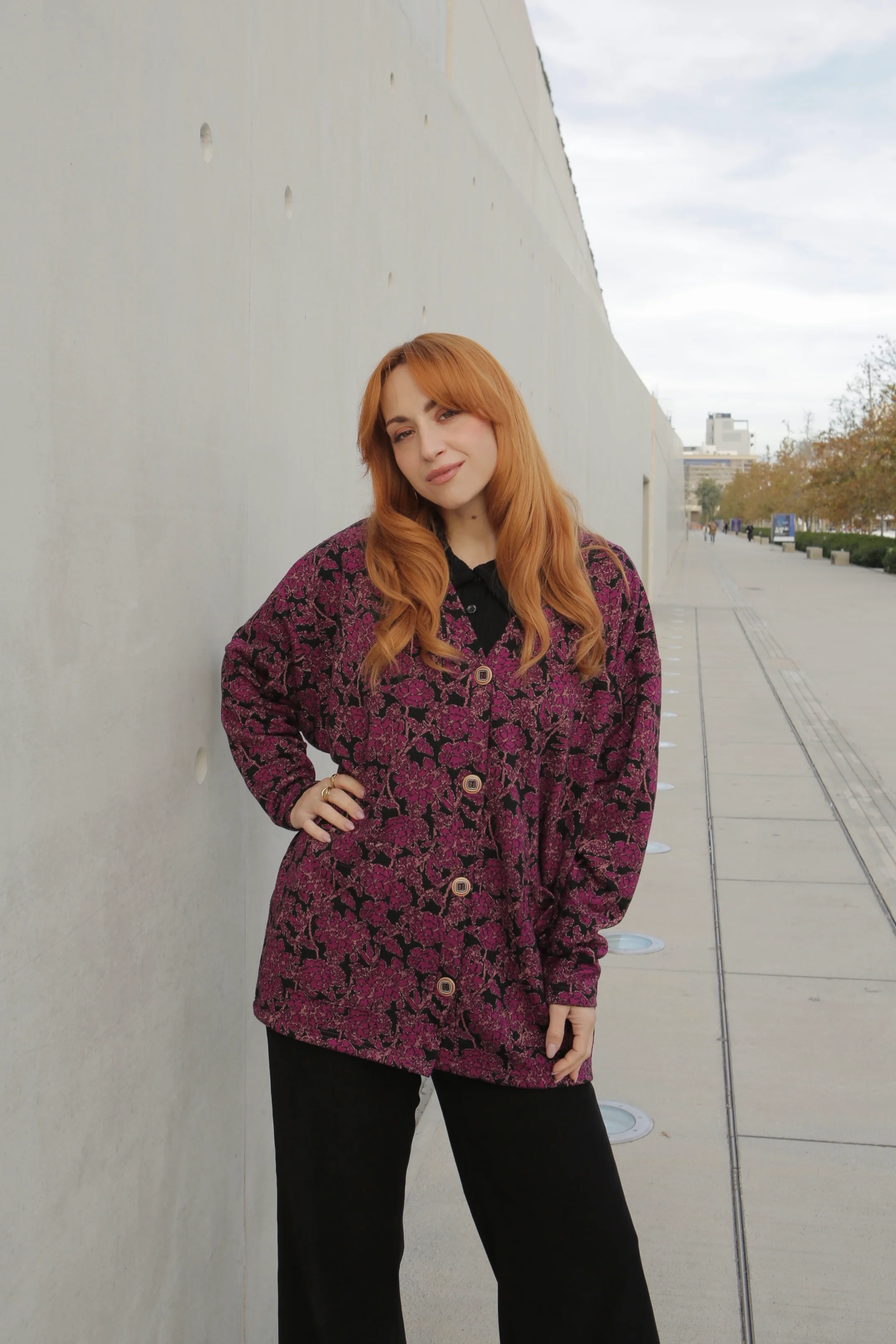 Maeve floral purple cardigan - Image 3