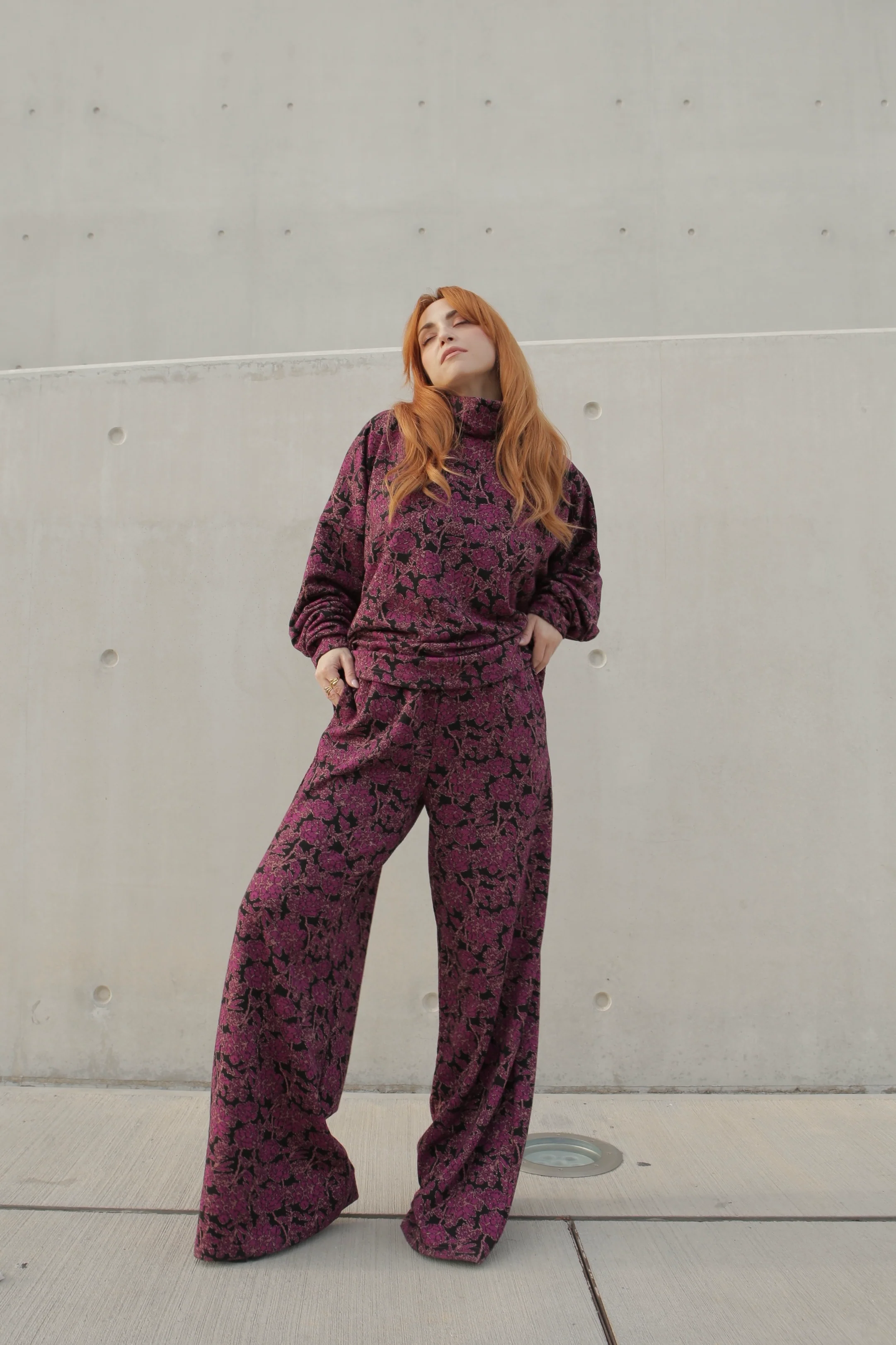 Maeve floral purple pants - Image 2
