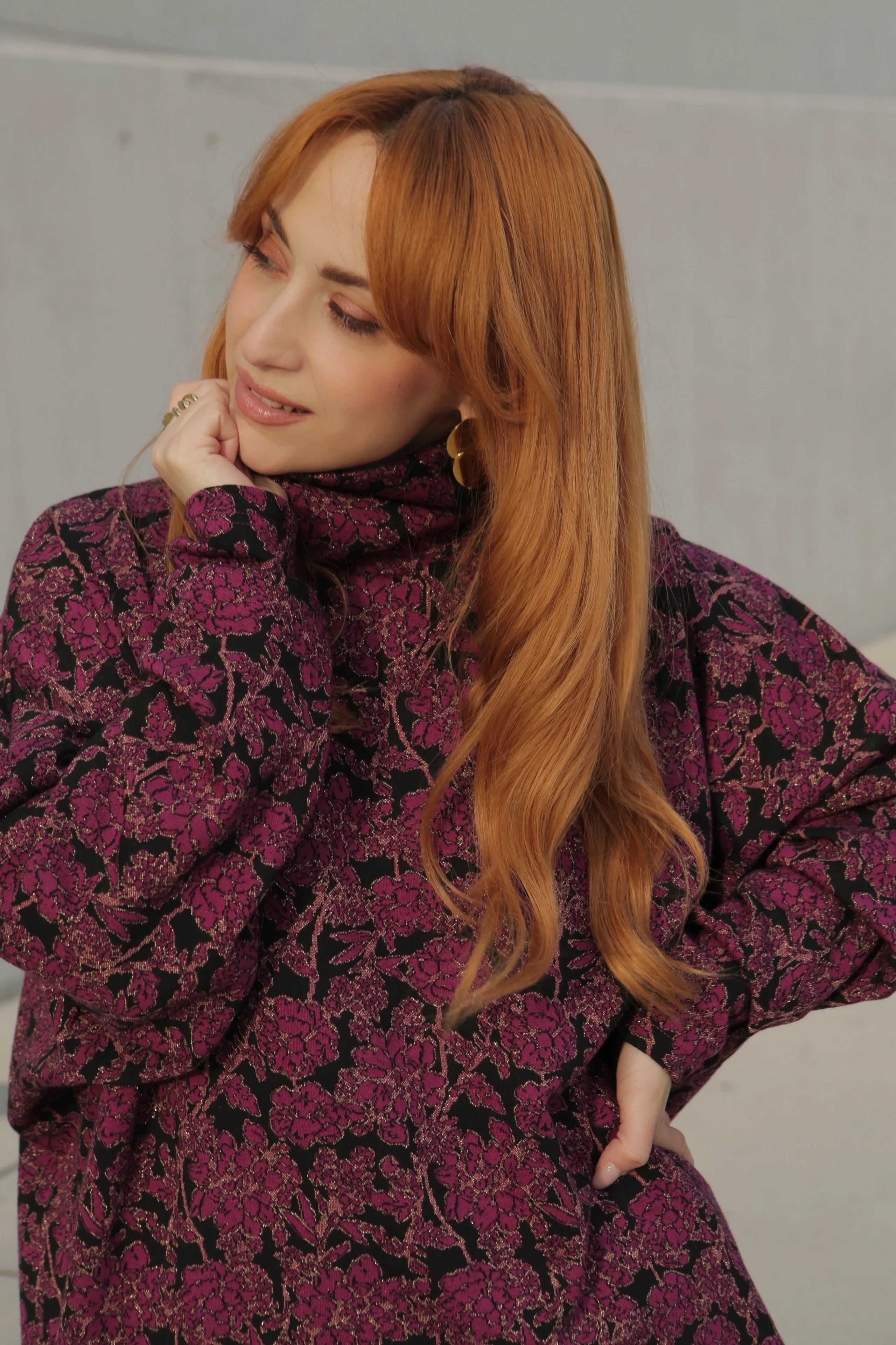 Maeve floral purple sweater - Image 2