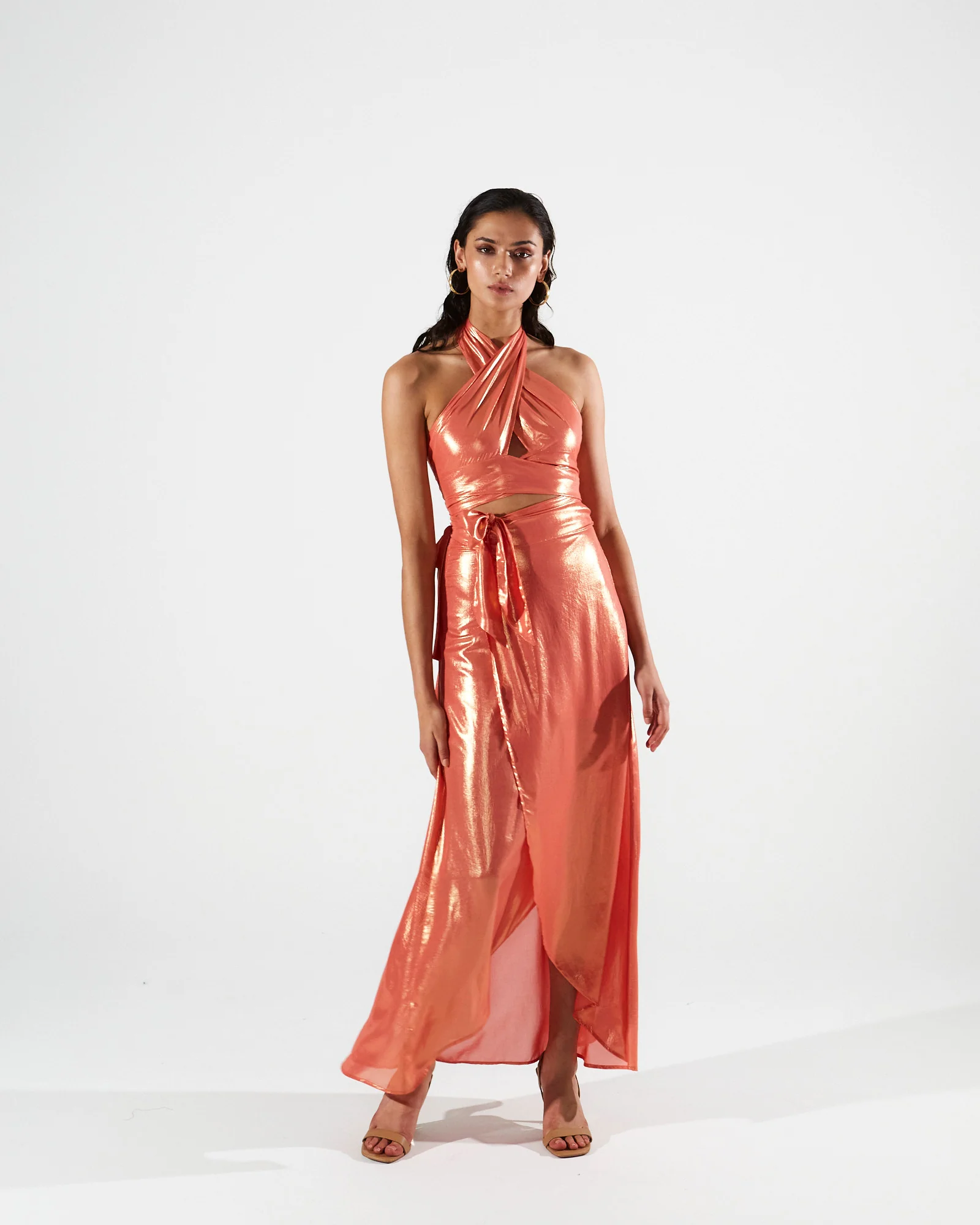 Magnolia shiny coral top - Image 4