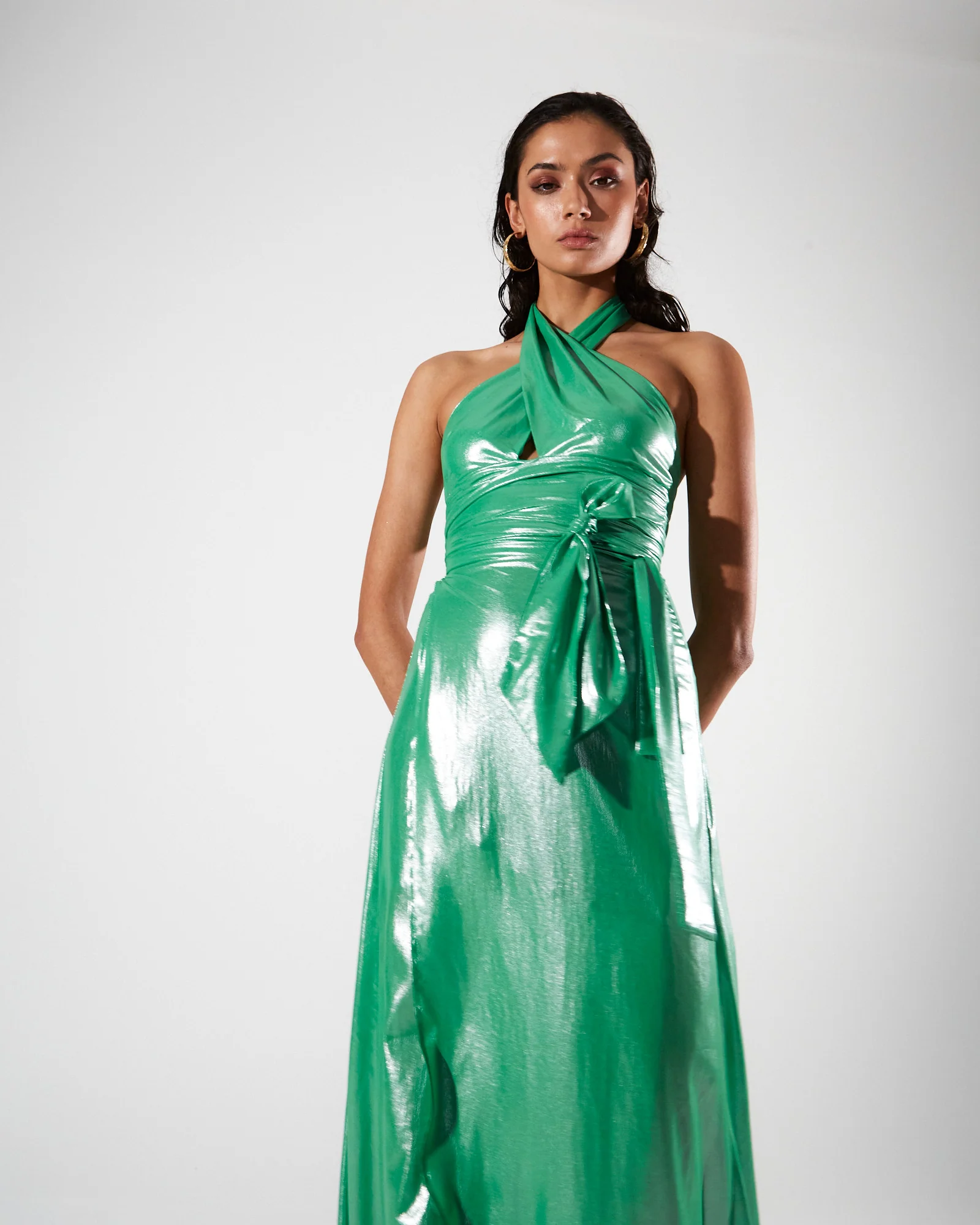Magnolia shiny green top - Image 2