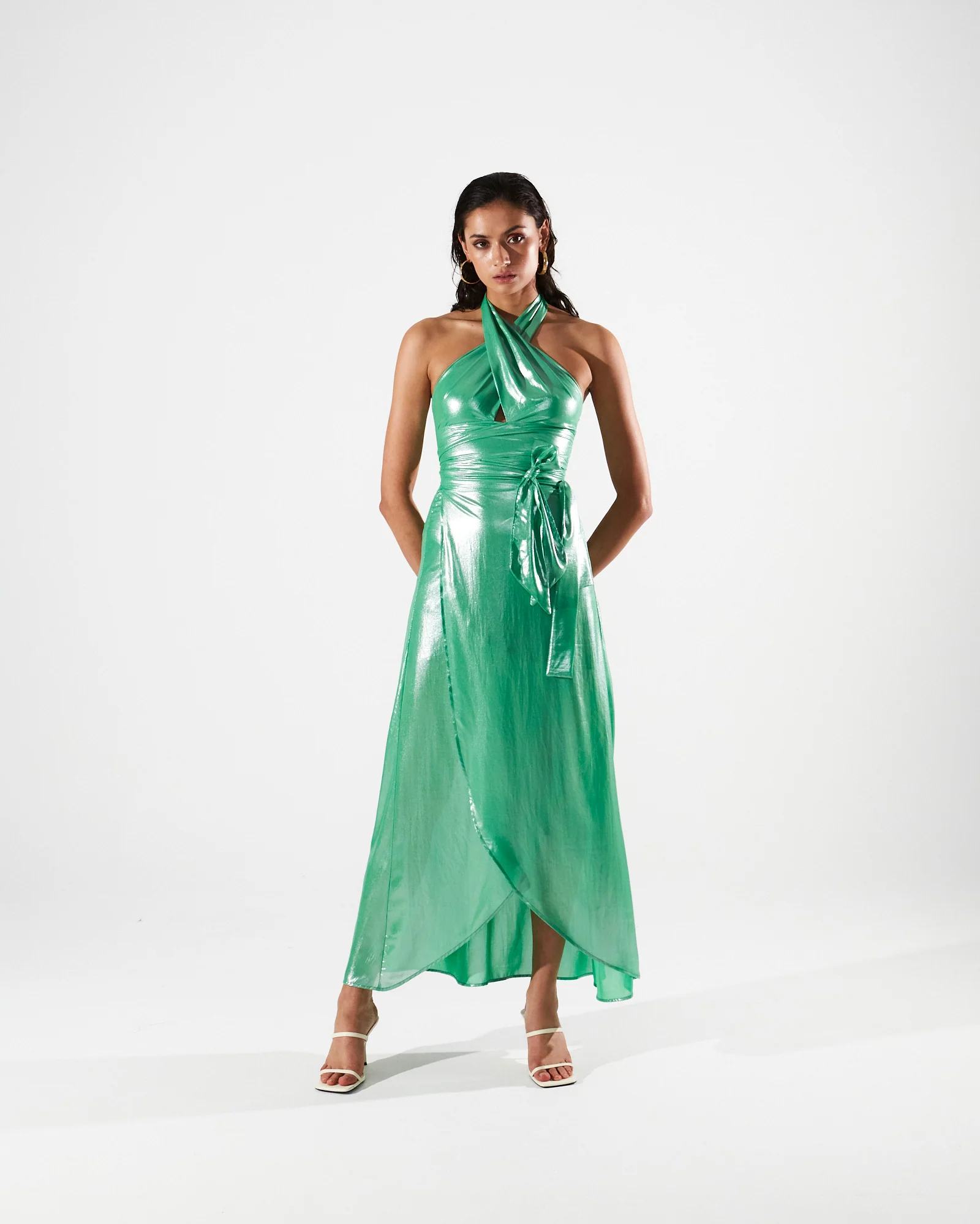 Magnolia shiny green top - Image 4