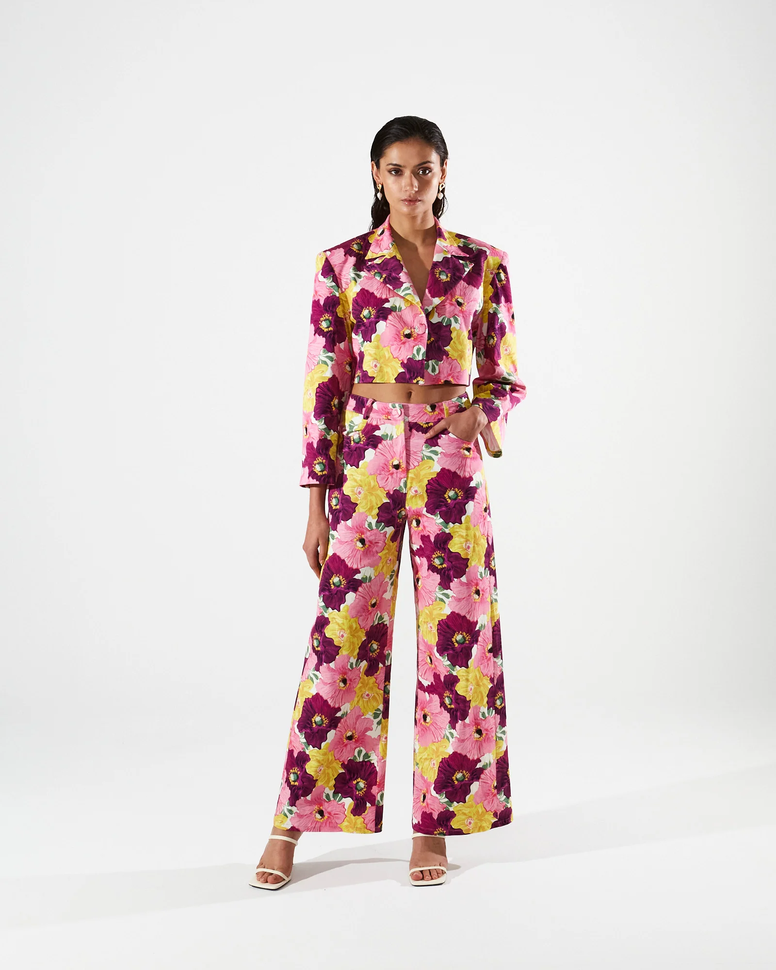 Margo cotton cropped blazer - Image 4