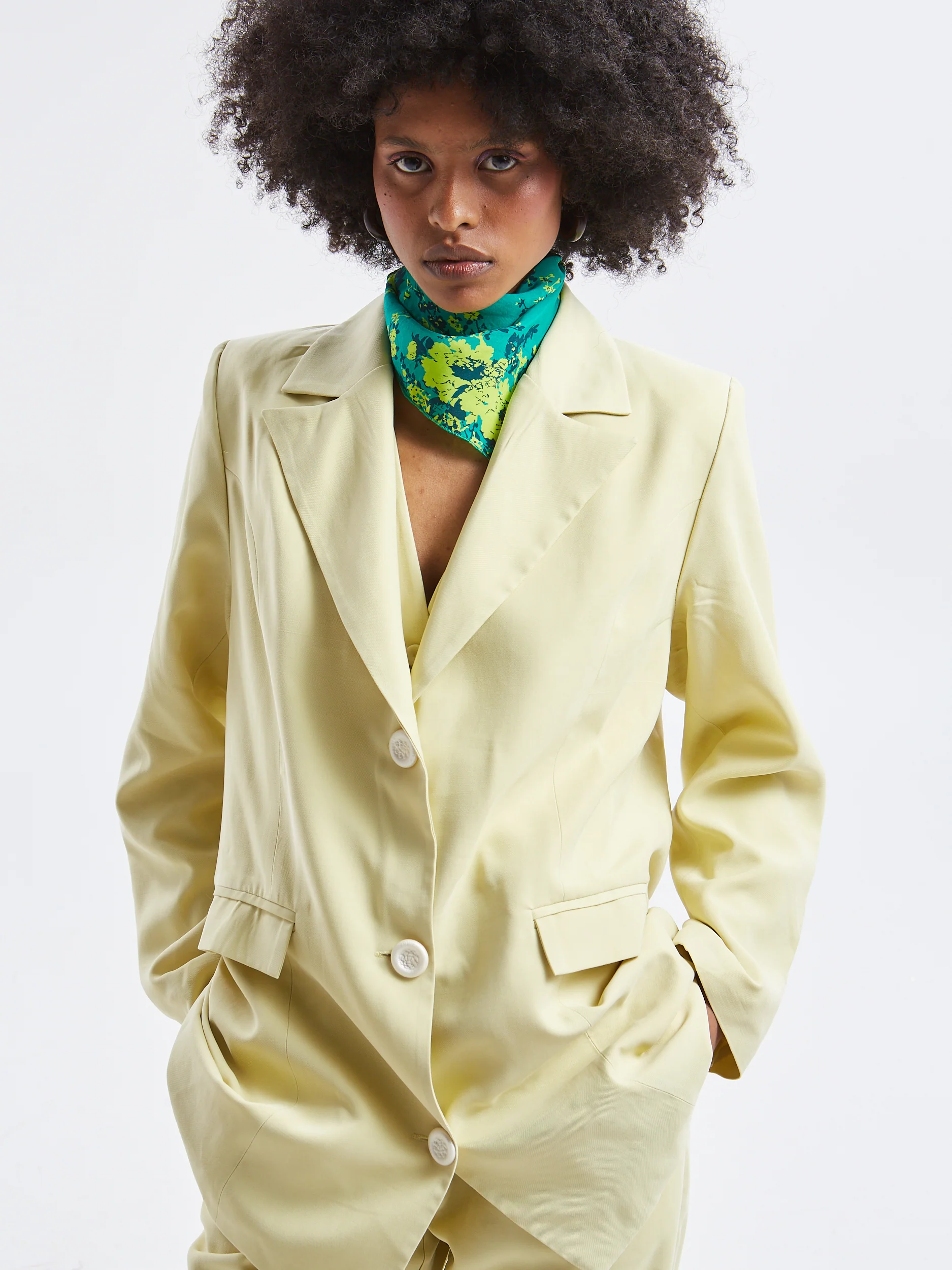 Mireya oversized banana blazer