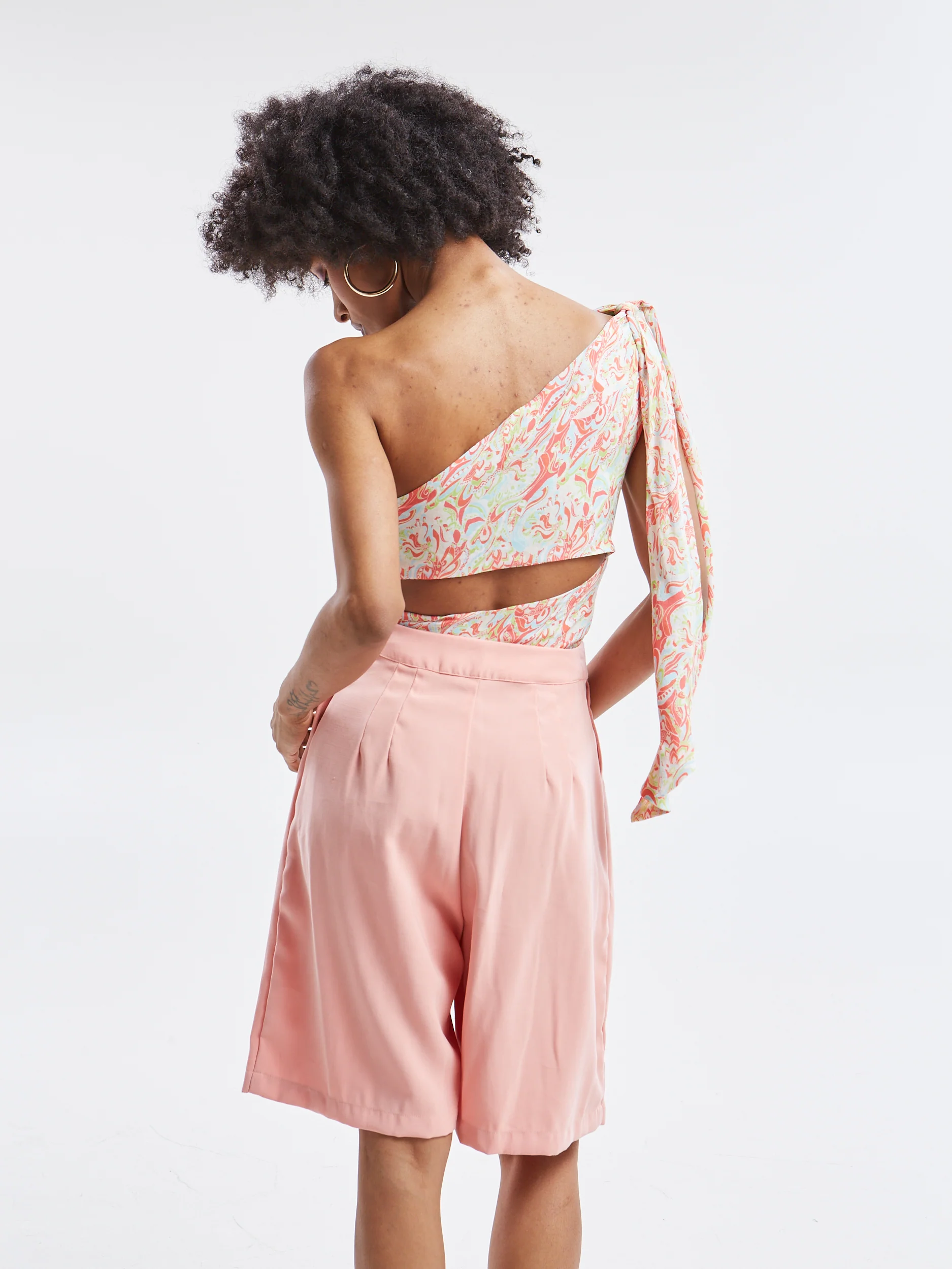 Mireya peach Bermuda - Image 3