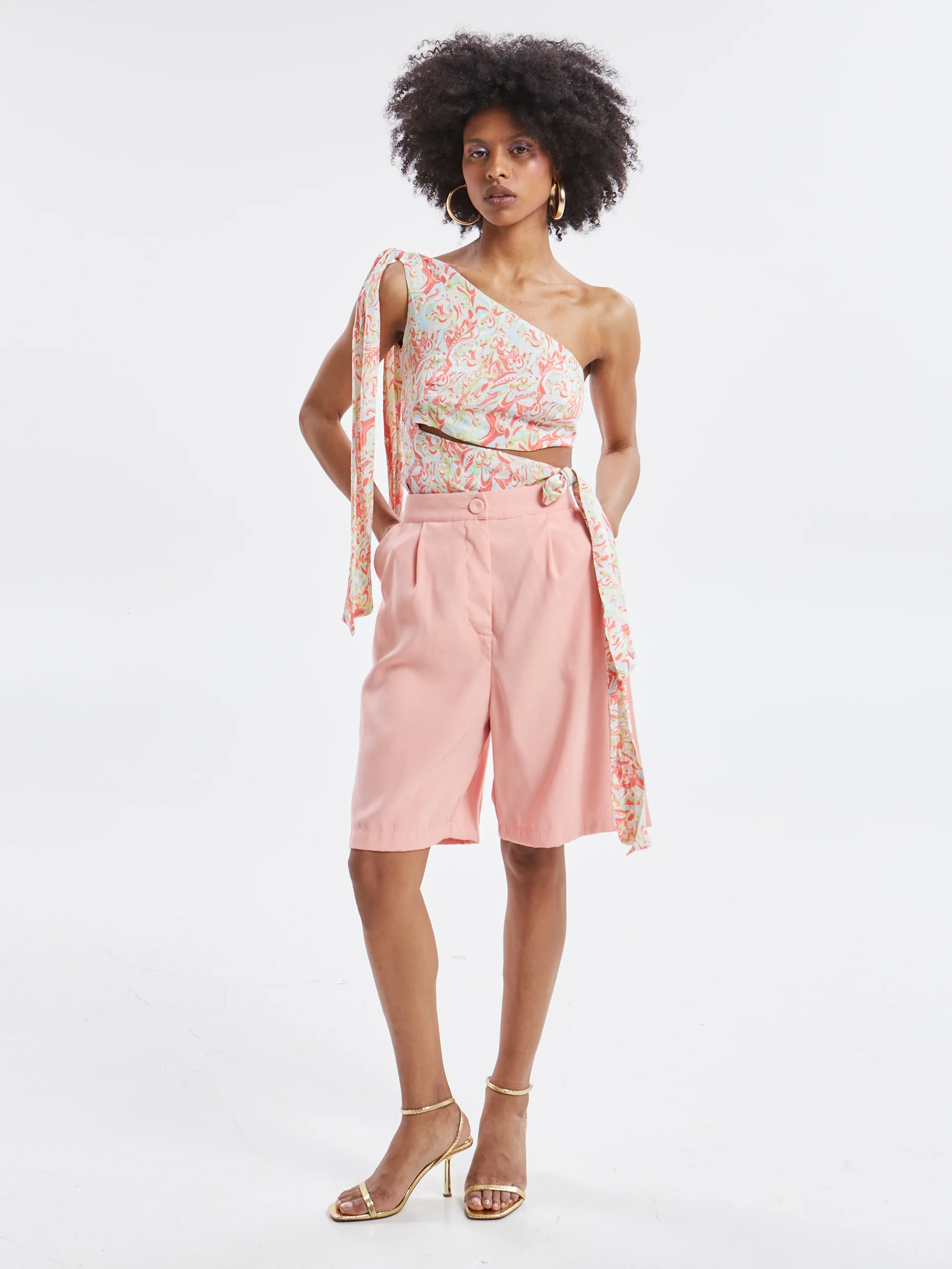 Mireya peach Bermuda - Image 5
