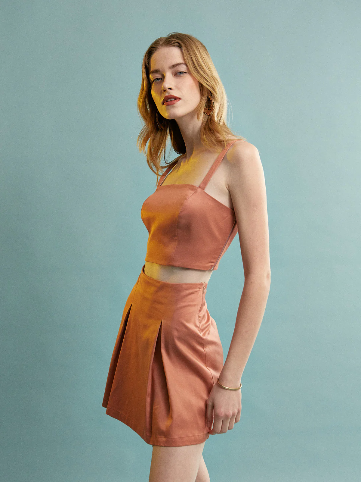 Nadine tencel terracotta top - Image 3