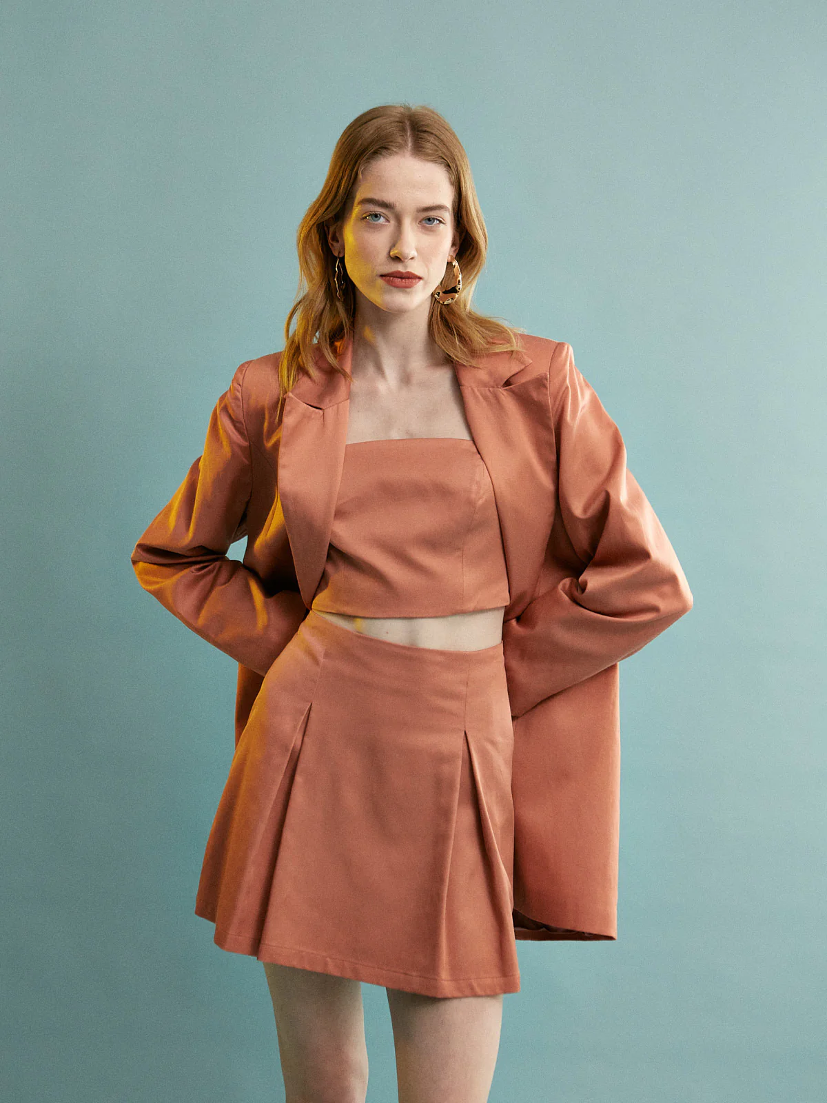 Nadine tencel terracotta top - Image 5