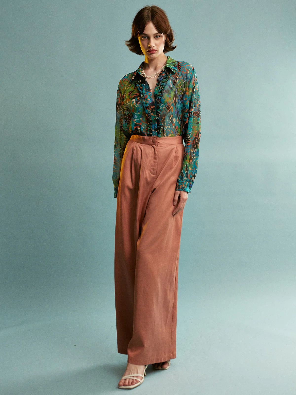 Nadine tencel wide leg pants