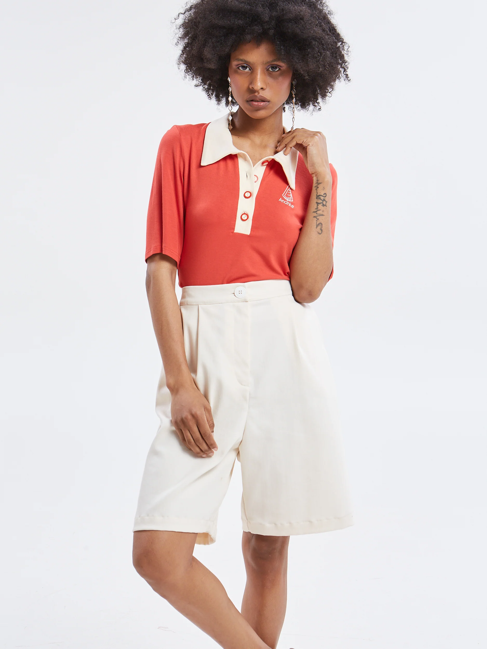 Yara polo red top - Image 3