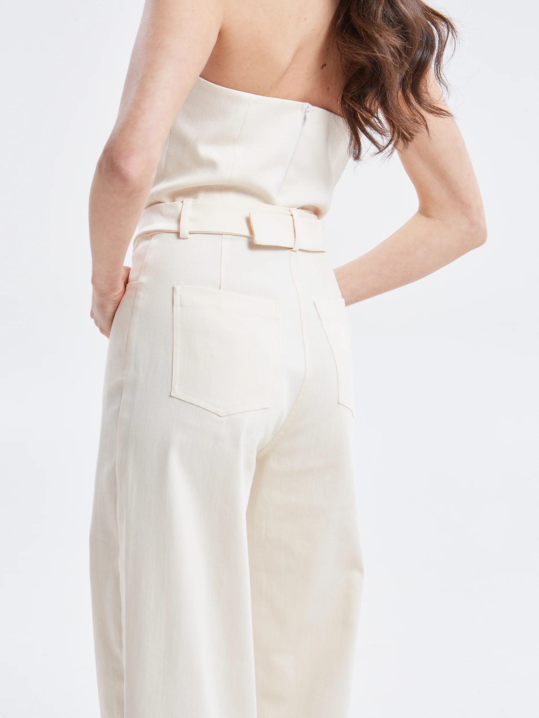 Nayra denim ecru corset top - Image 5
