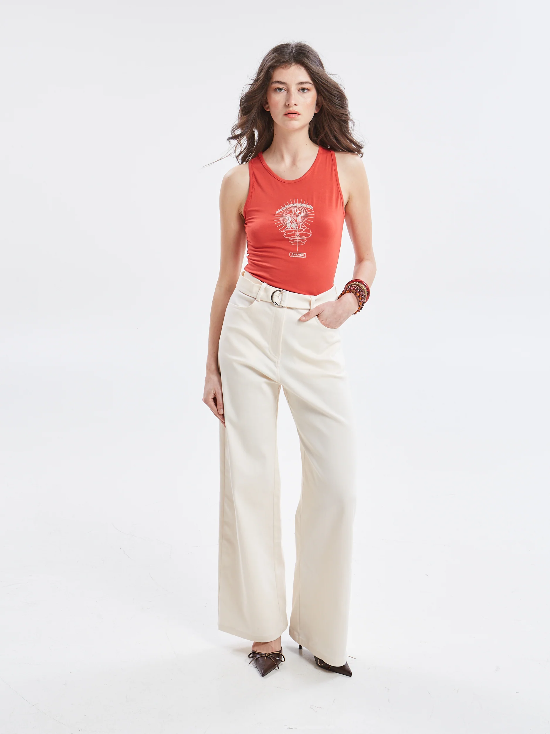 Ananke goddess red tank top - Image 4