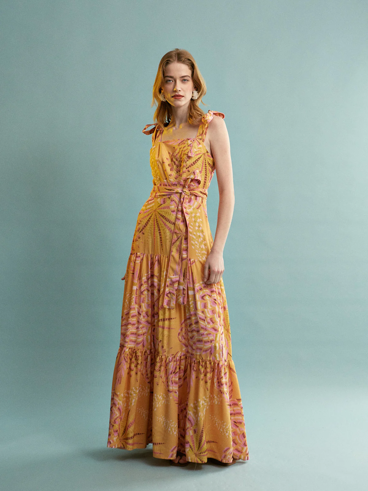 Nora viscose ruffle dress