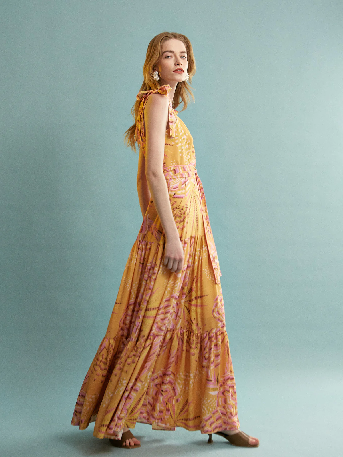 Nora viscose ruffle dress - Image 3