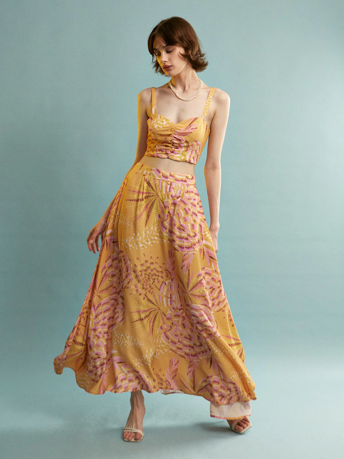 Nora viscose wide skirt - Image 2