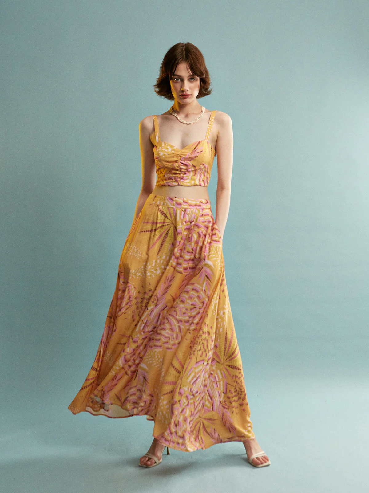 Nora viscose wide skirt - Image 3