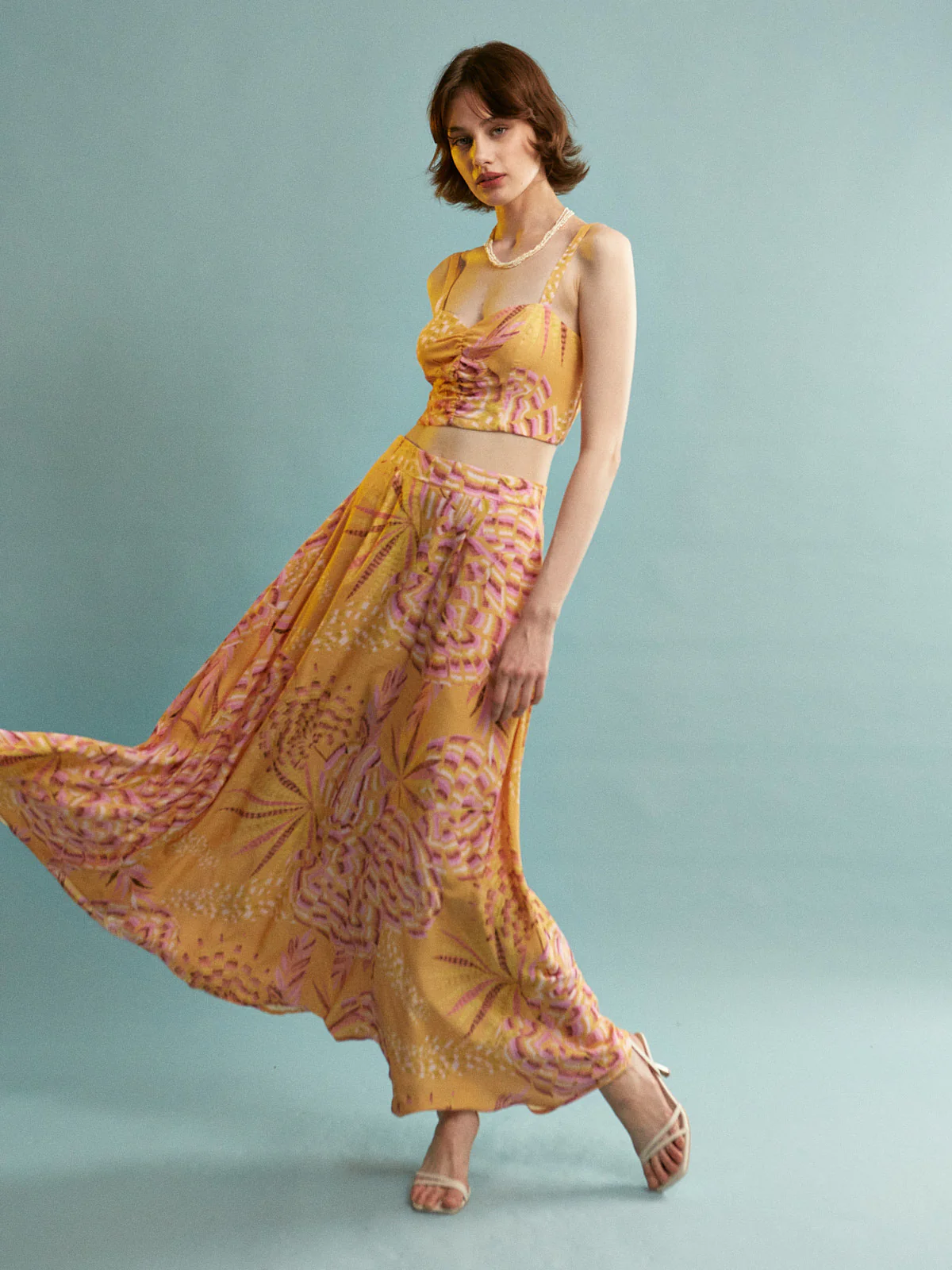 Nora viscose wide skirt - Image 5