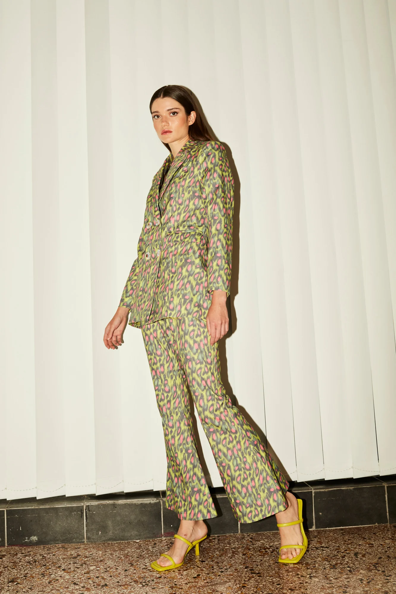 Olivia cotton printed flare pants - Image 3