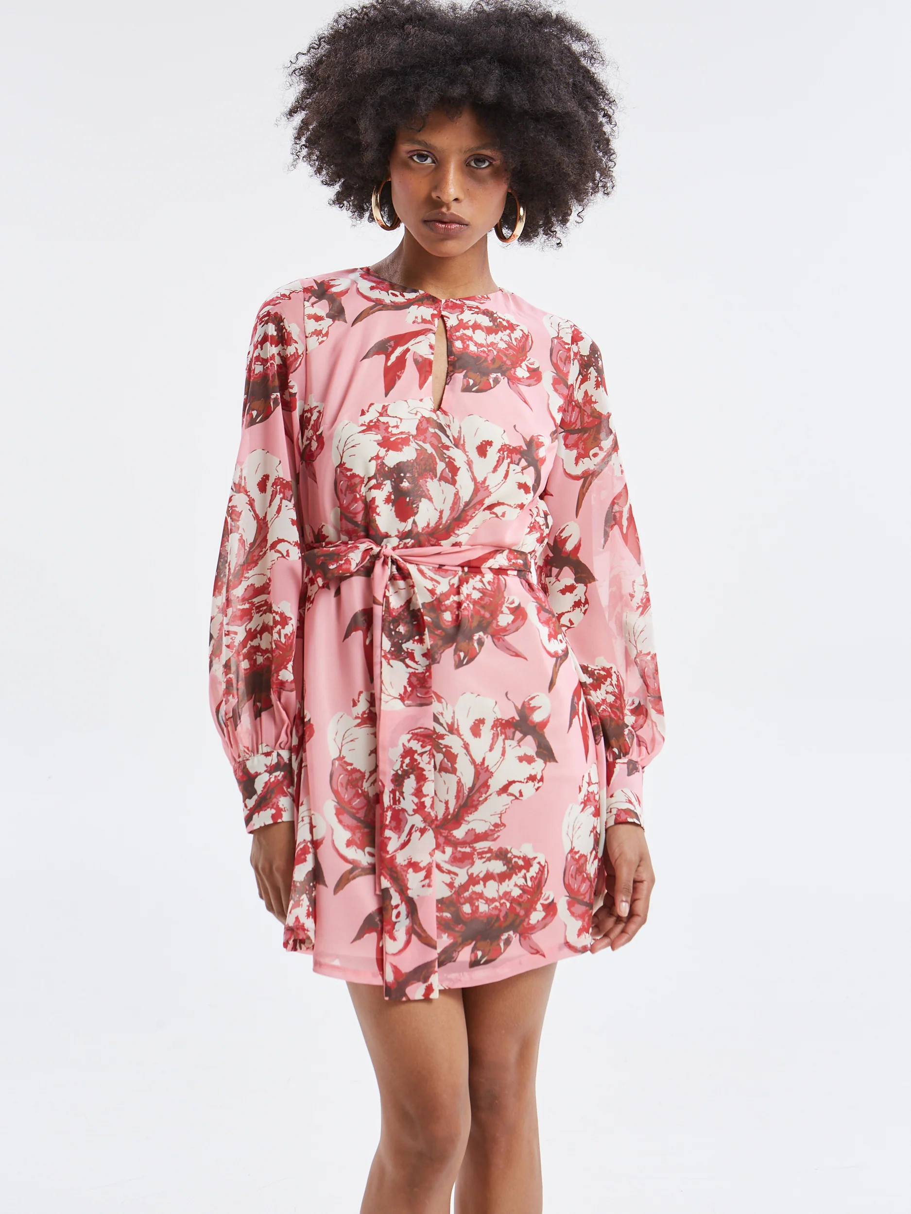 Oriane floral mini dress