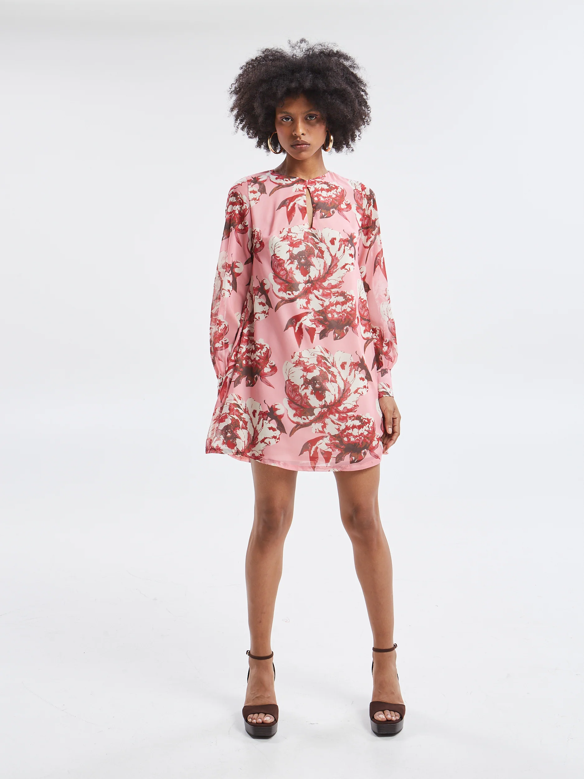 Oriane floral mini dress - Image 4