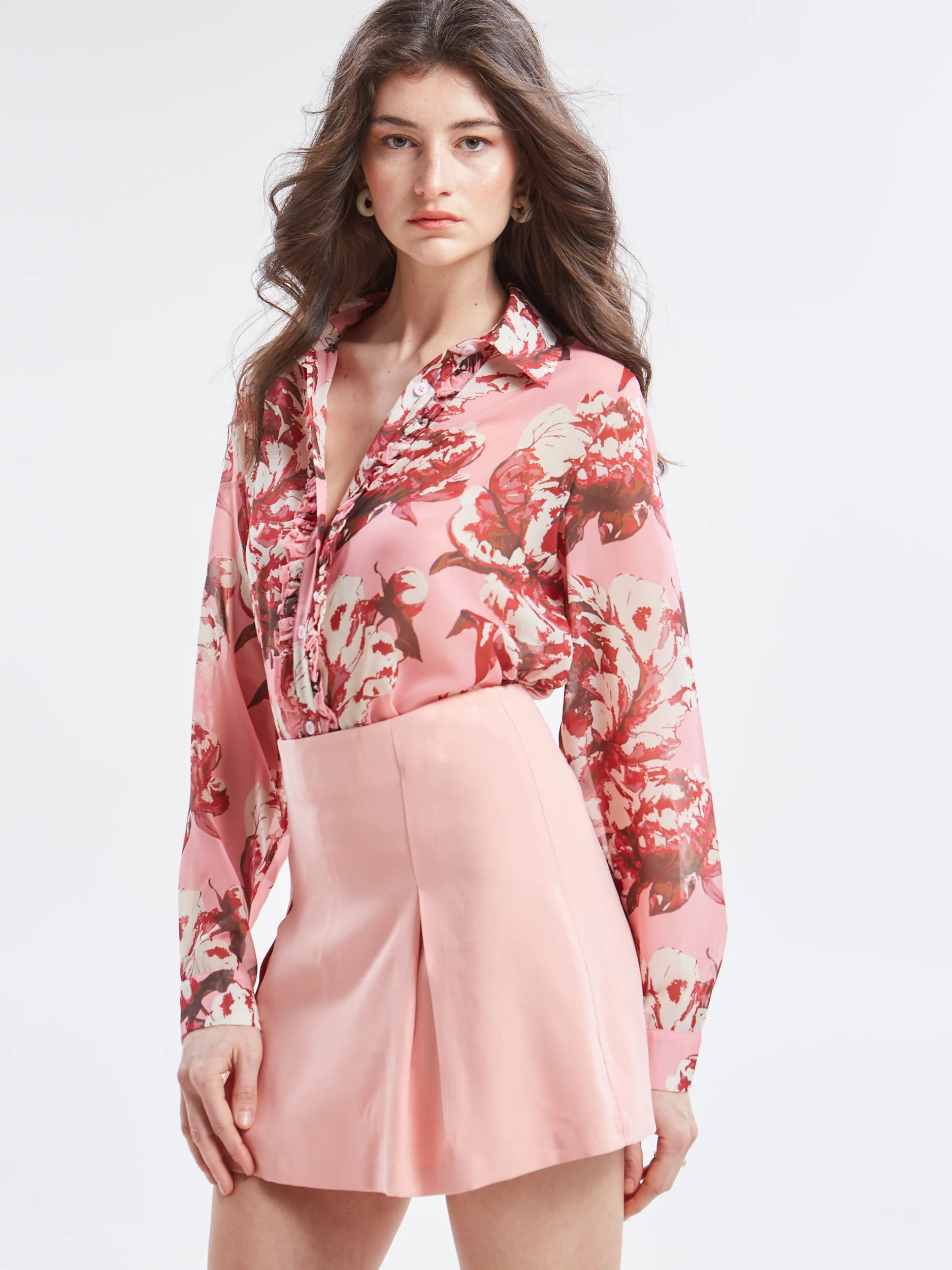 Mireya mini peach skirt - Image 4