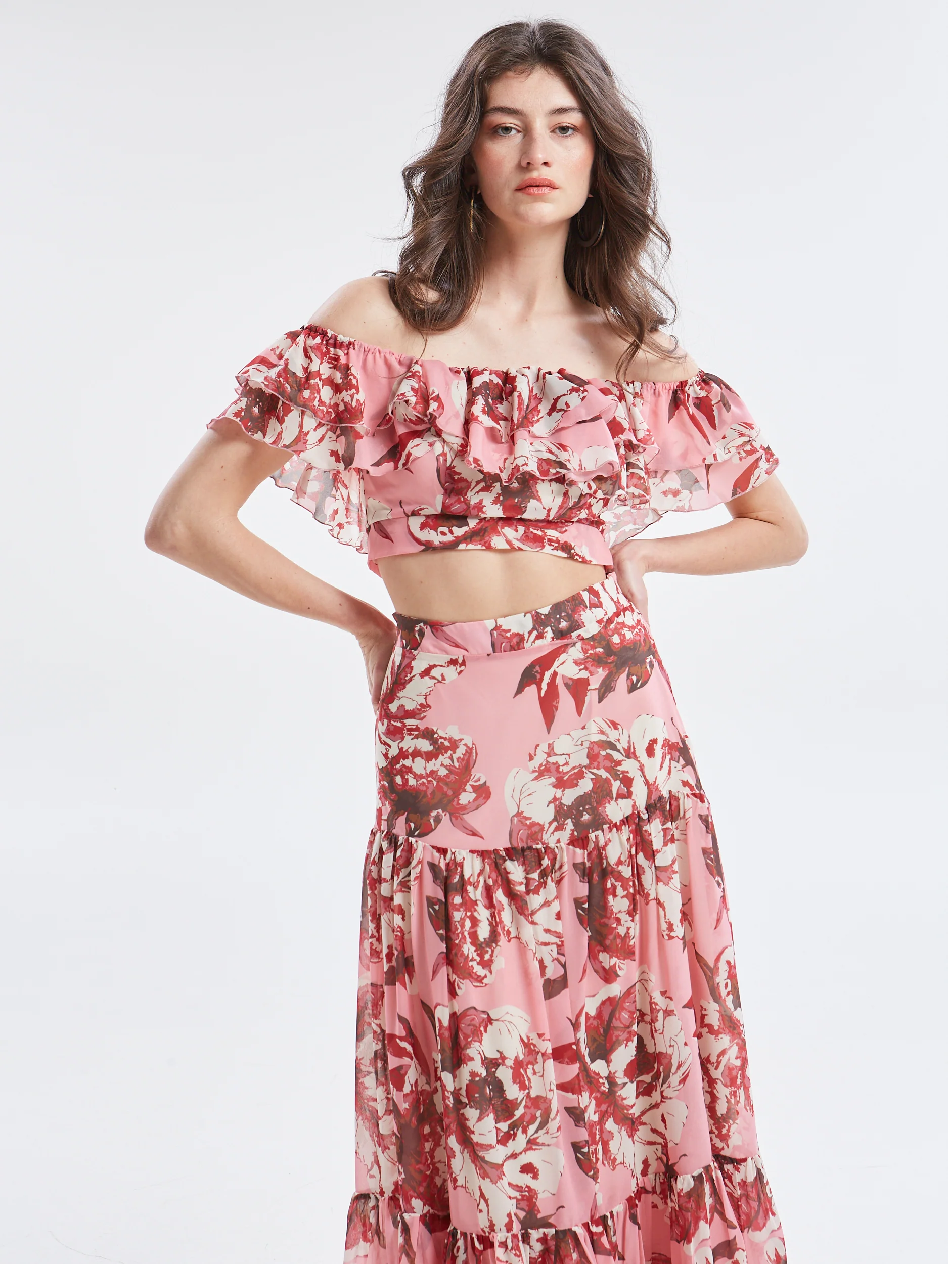 Oriane floral ruffle top - Image 2