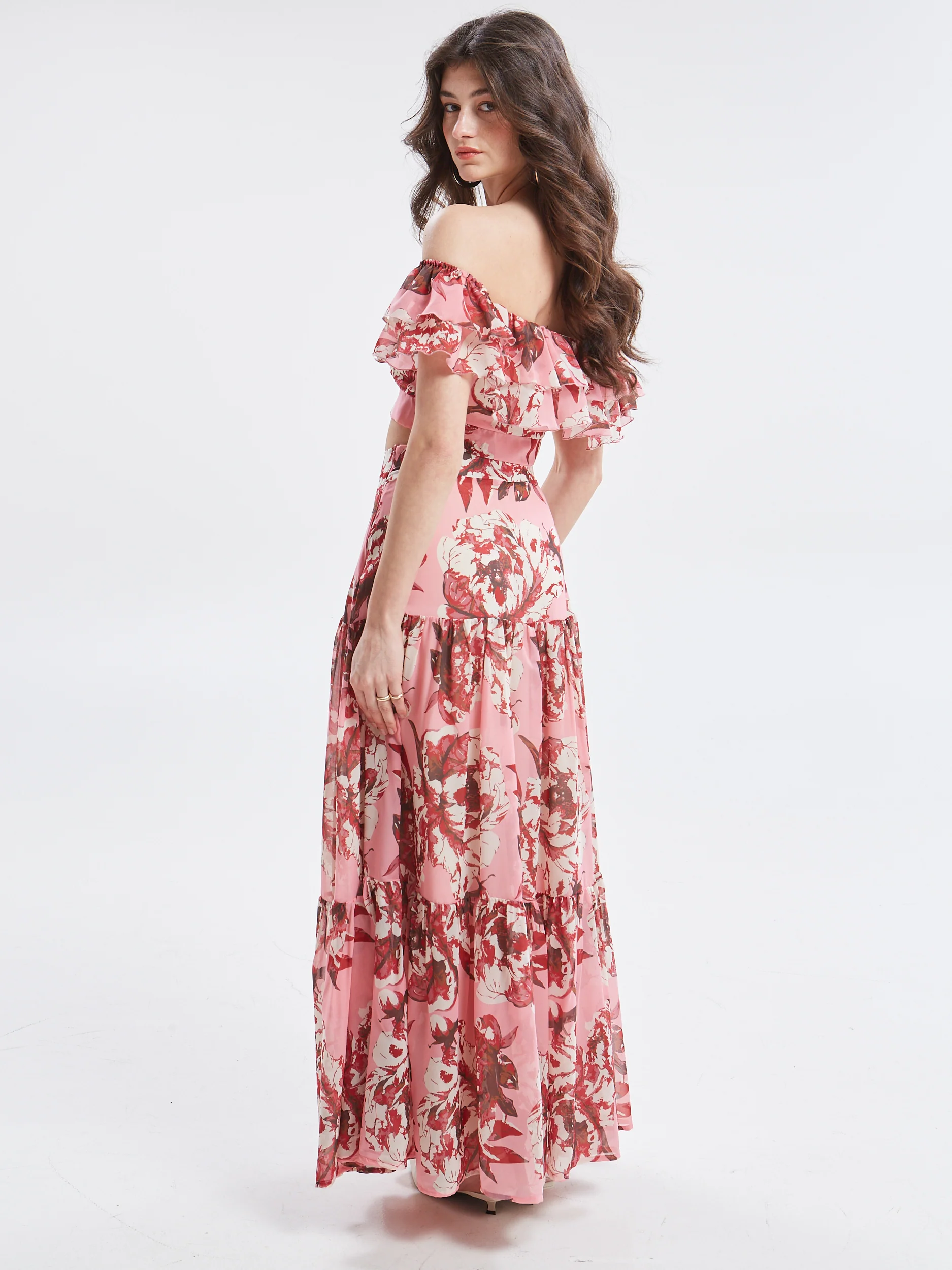 Oriane floral ruffle skirt - Image 5