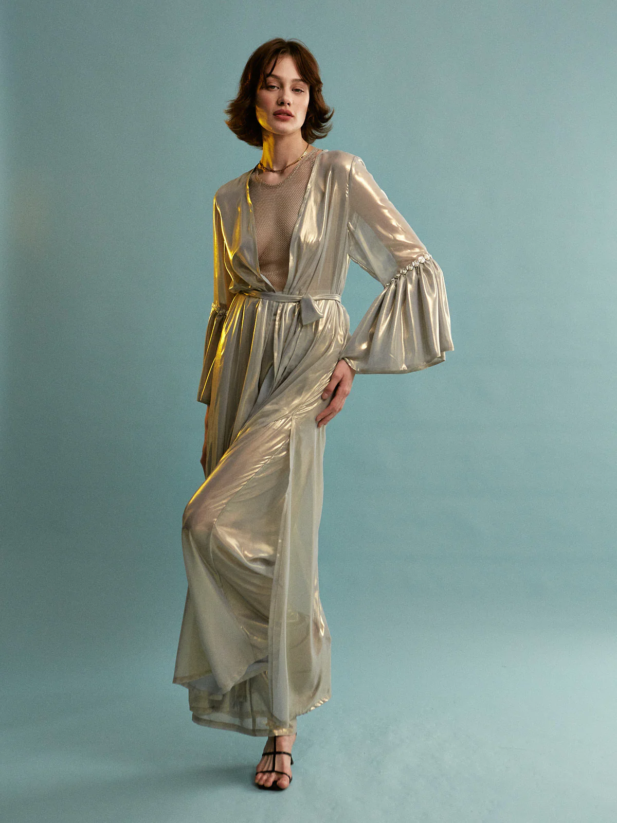 Priscilla metallic kimono - Image 3