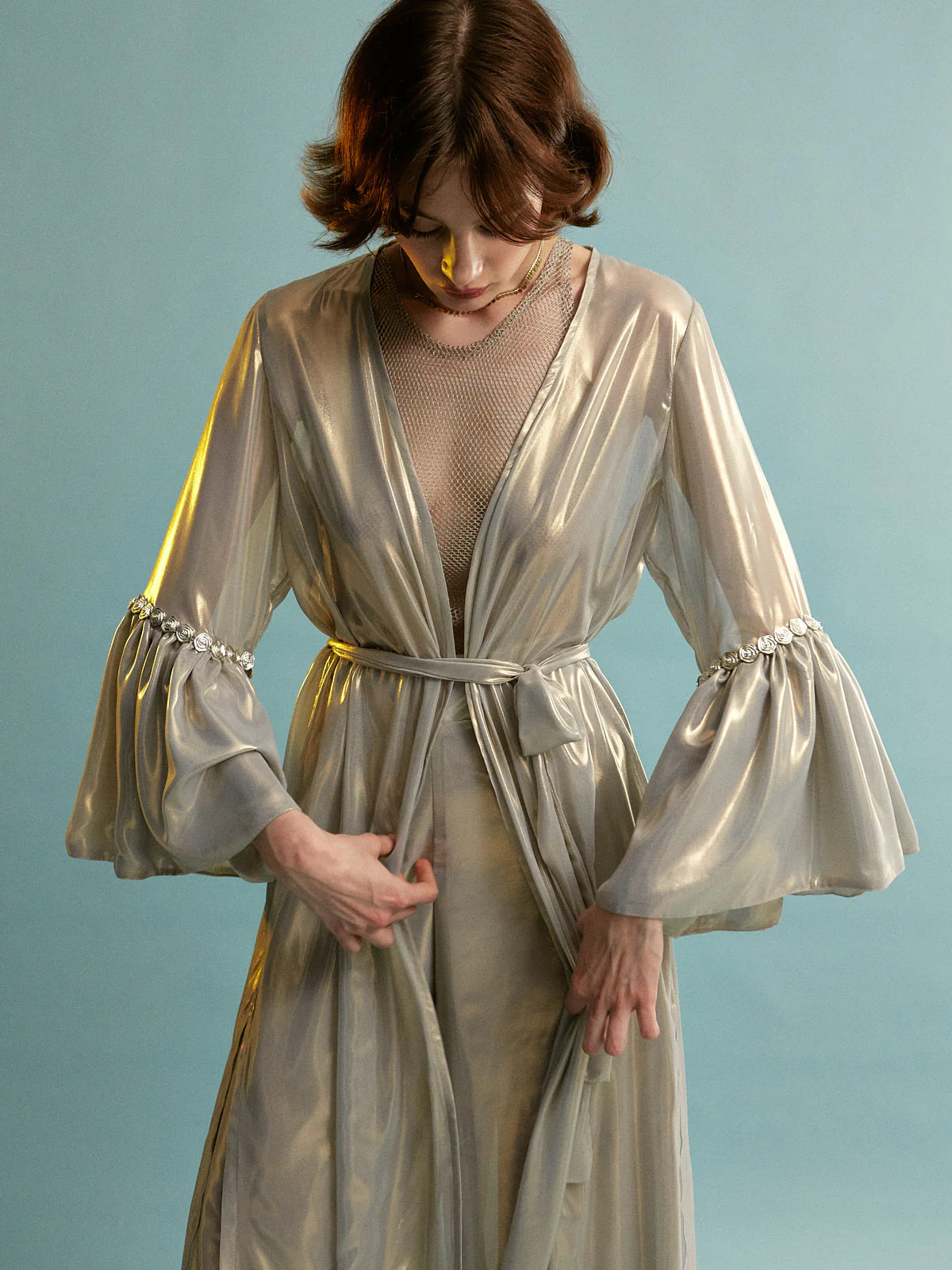 Priscilla metallic kimono - Image 4