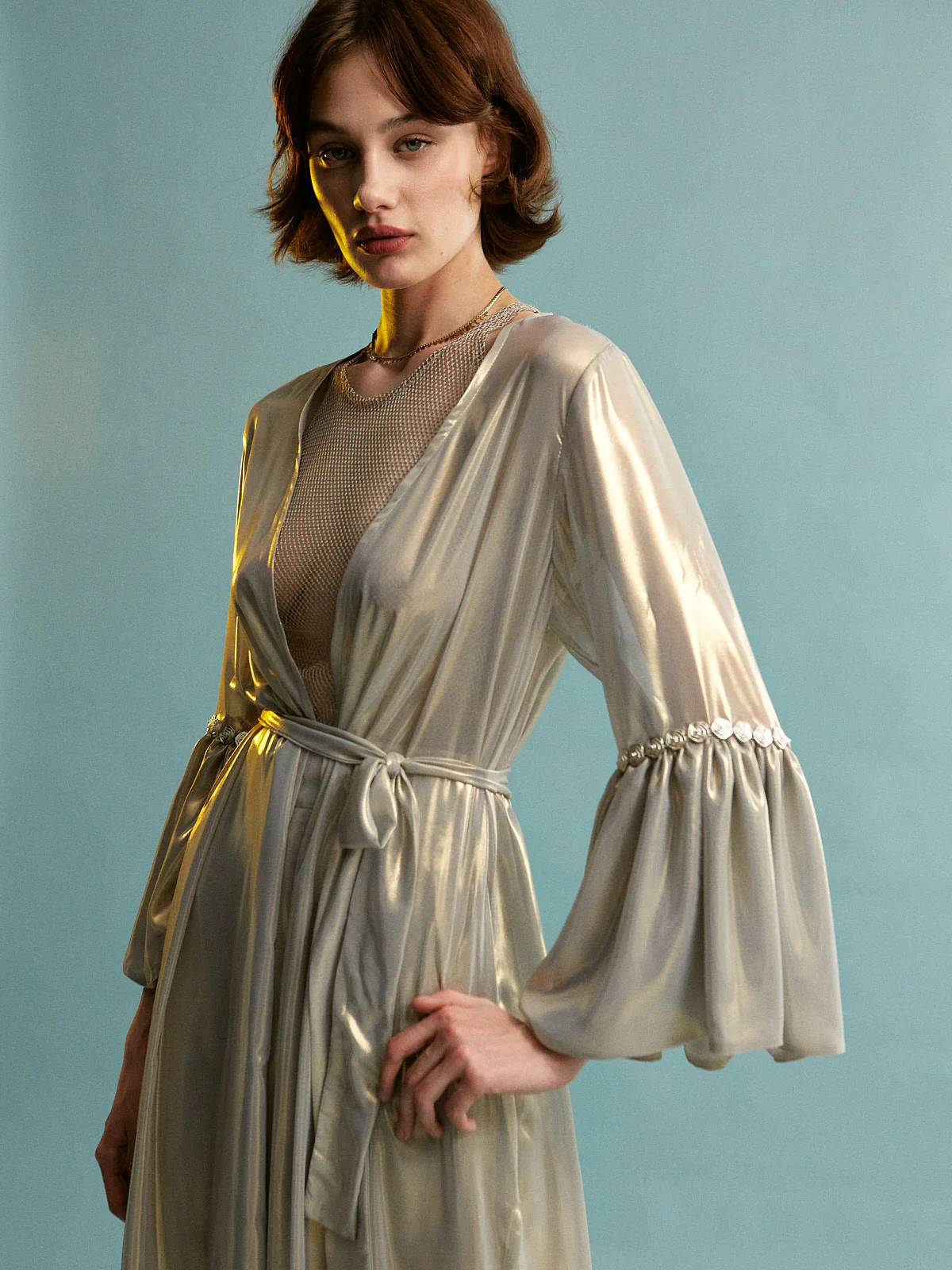 Priscilla metallic kimono - Image 5