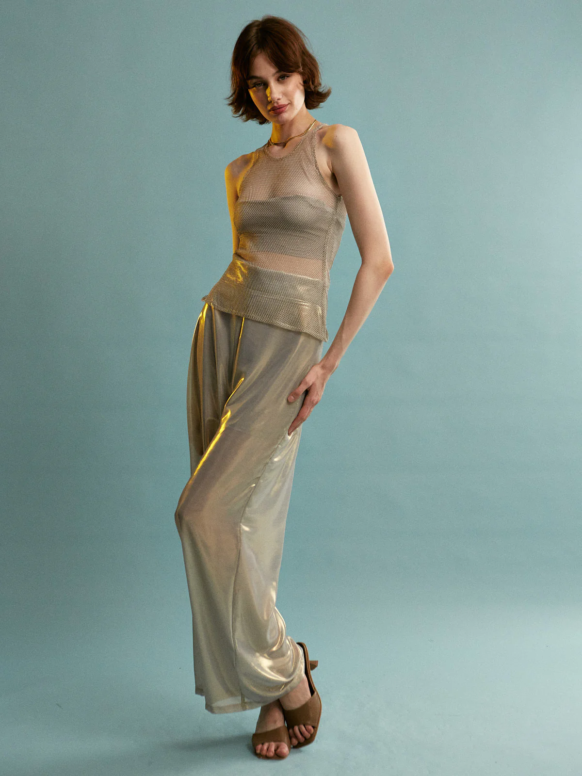 Priscilla metallic pants - Image 2