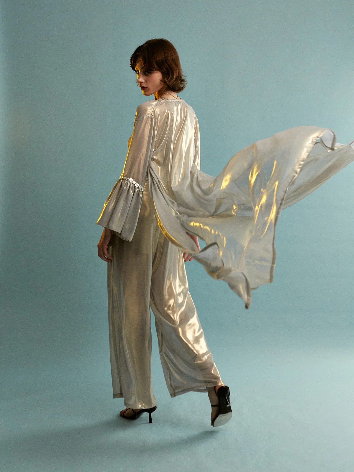 Priscilla metallic pants - Image 3