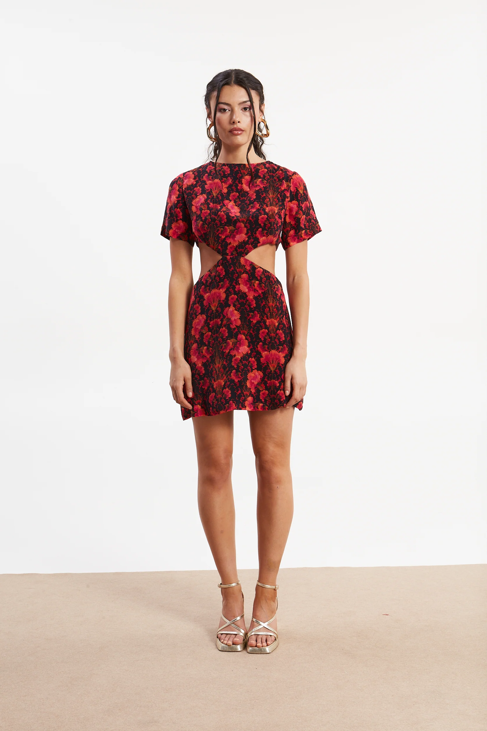 Quinn cupro mini dress