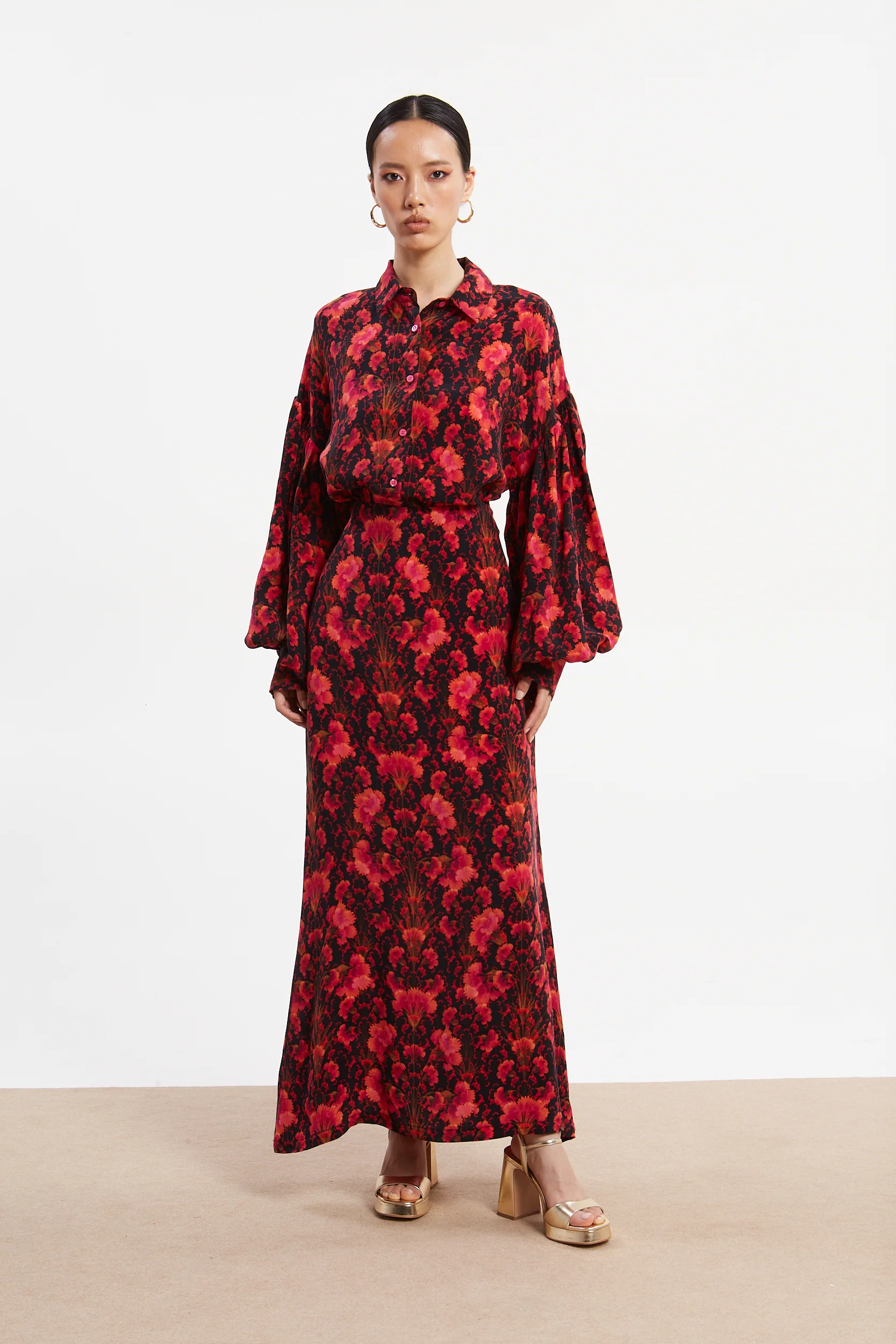 Quinn cupro skirt