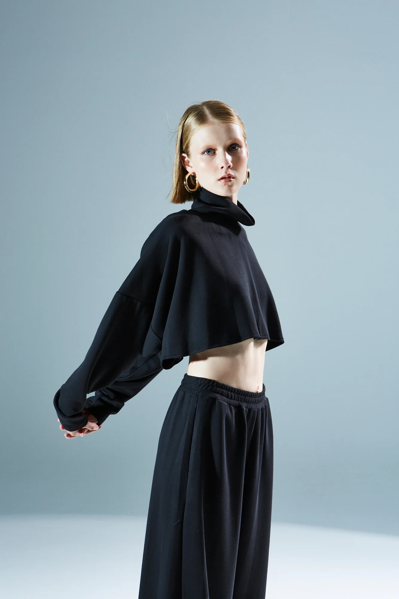 Roisin oversized black top