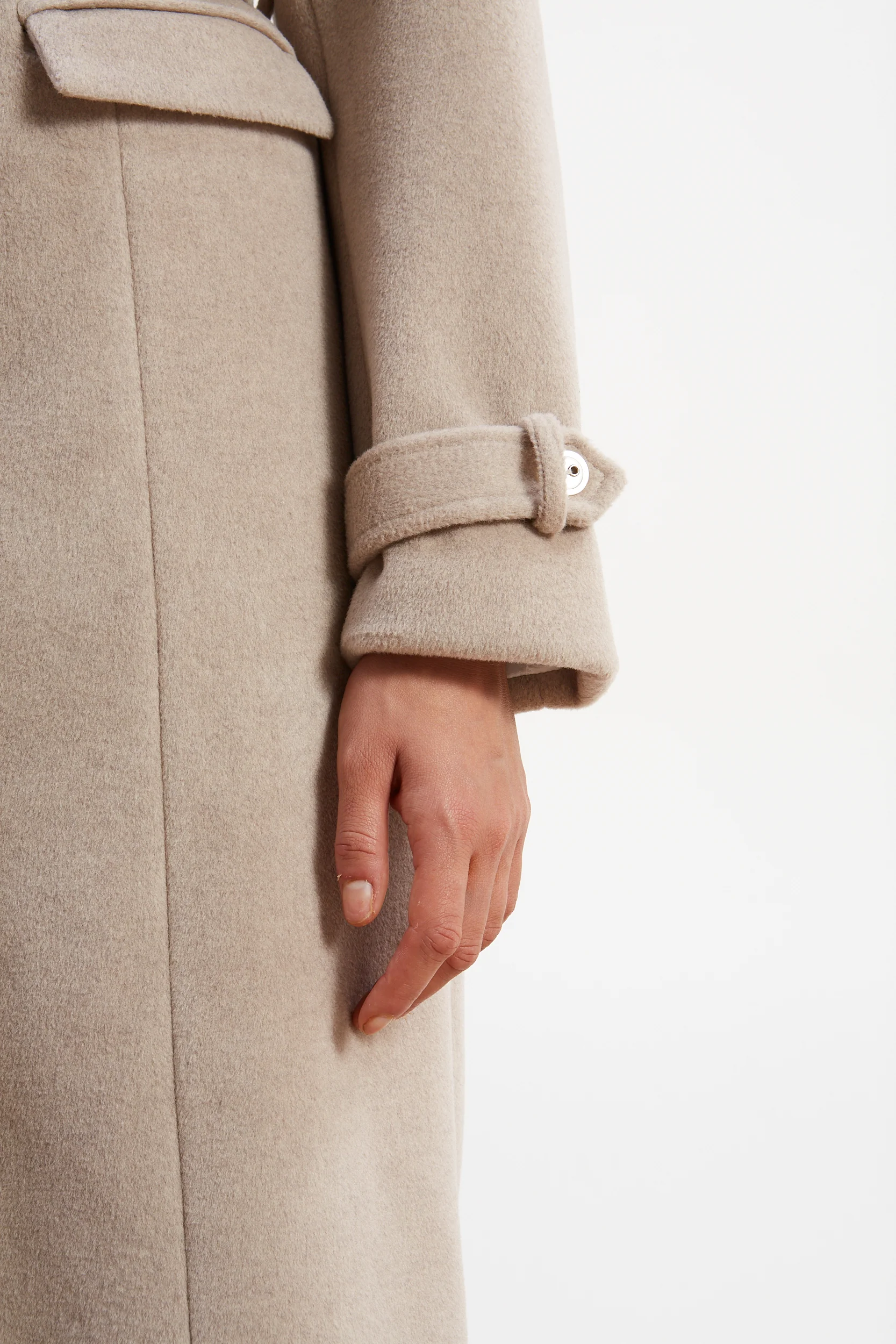 Rosa beige long coat - Image 8