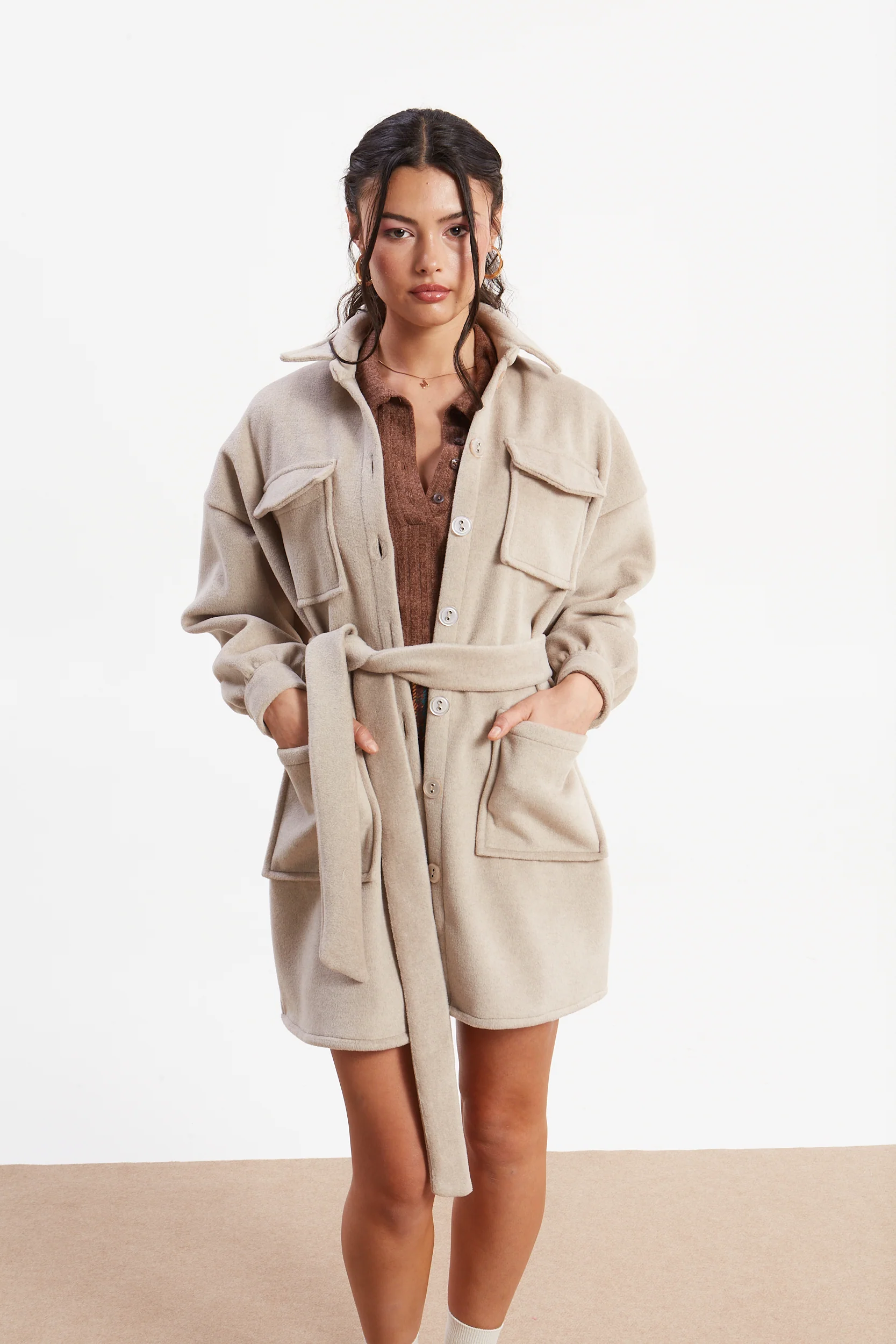 Rosa beige overshirt - Image 4