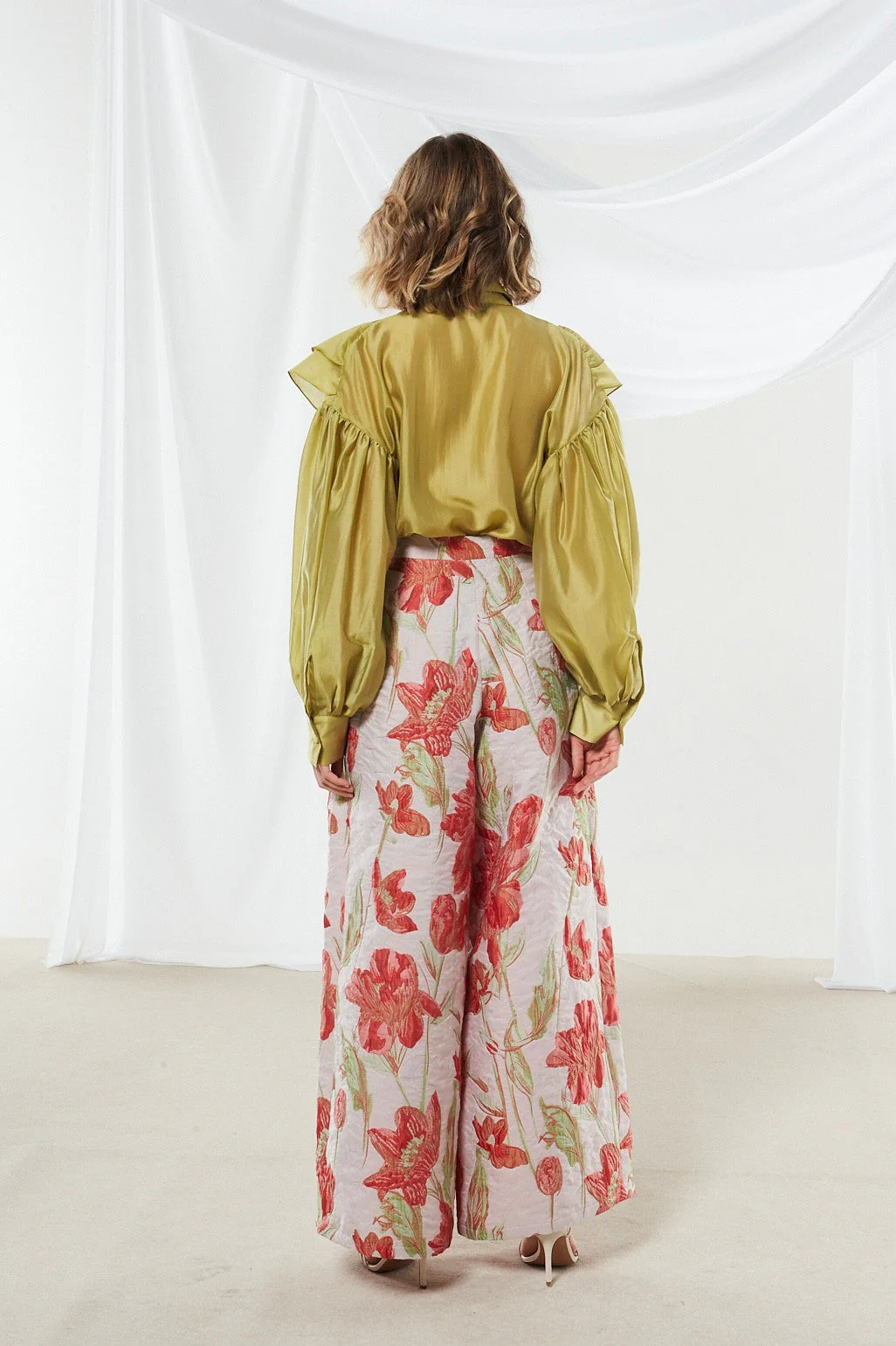 Rose brocade pants - Image 5
