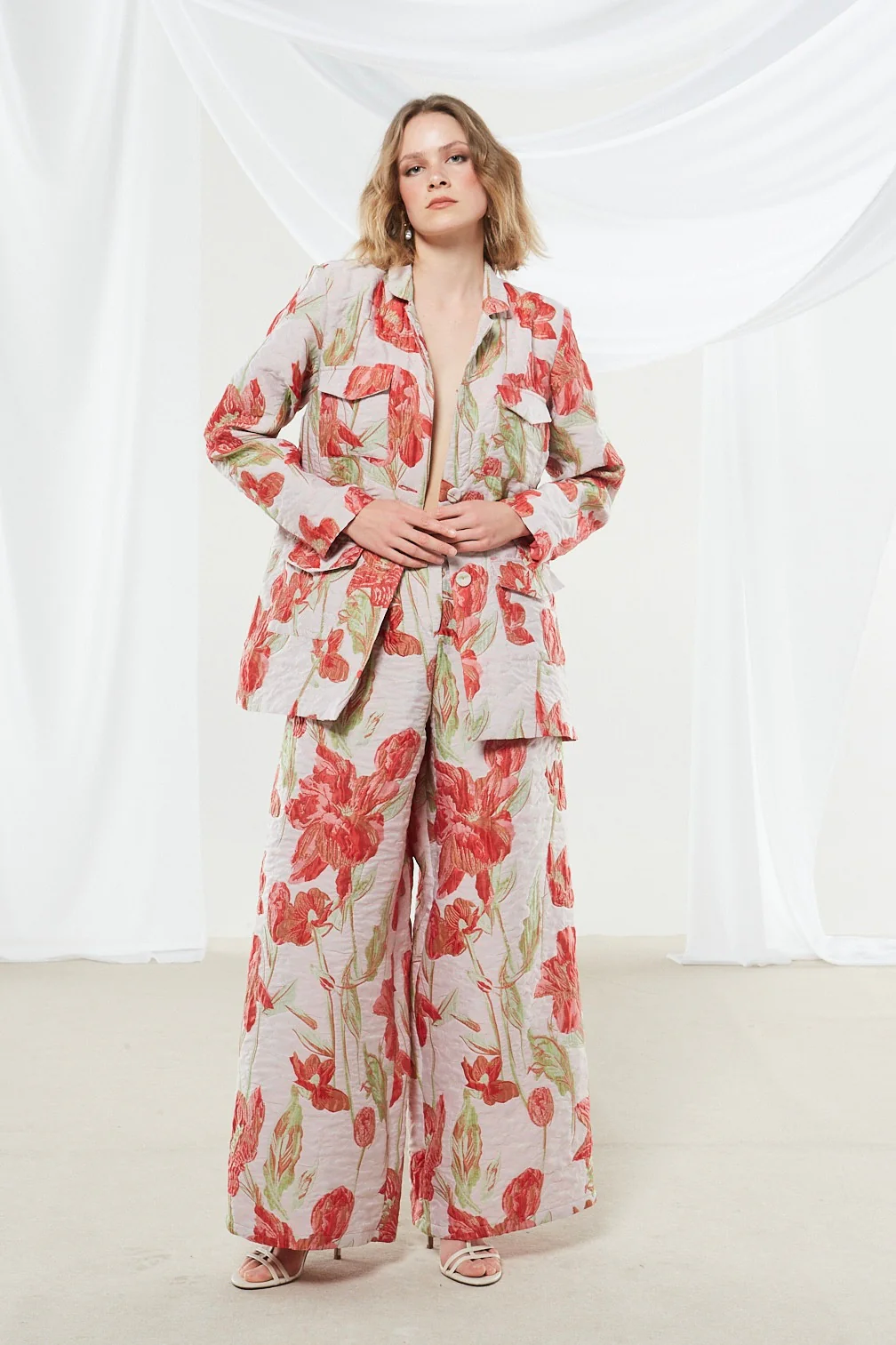 Rose brocade pants - Image 8